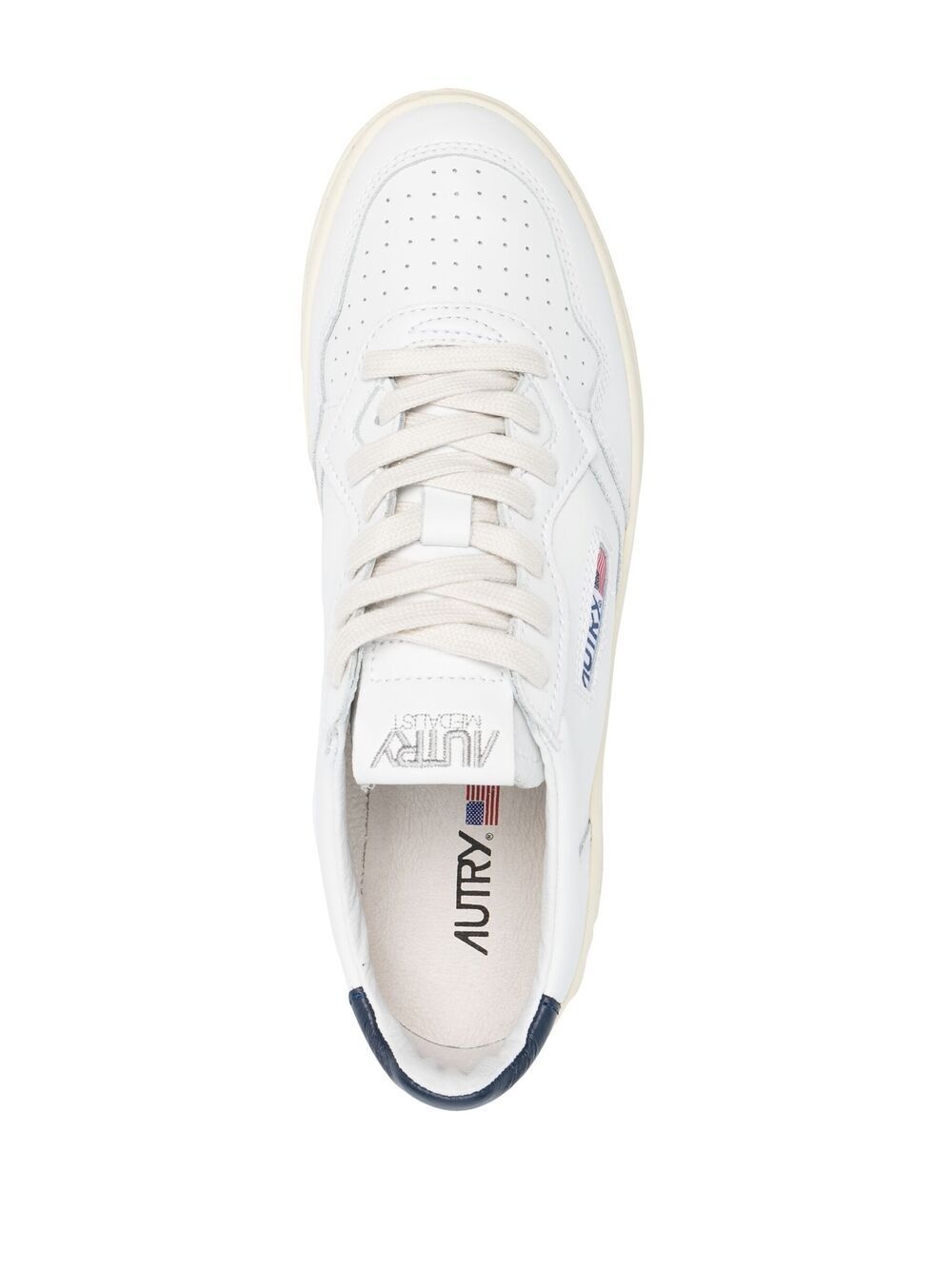 low-top lace-up trainers - 4