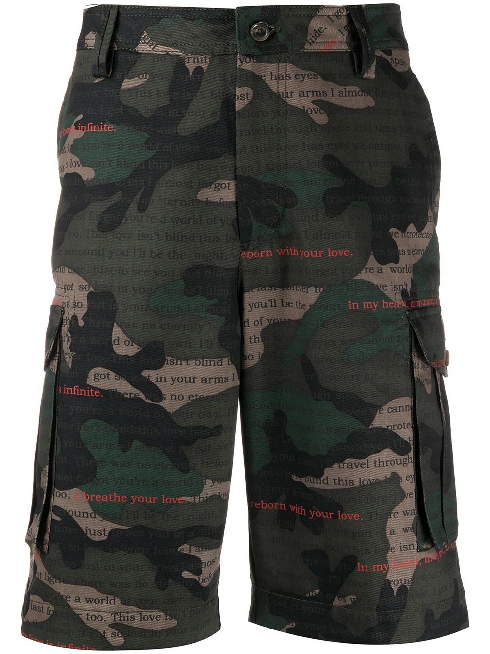 camouflage-print bermuda shorts - 1