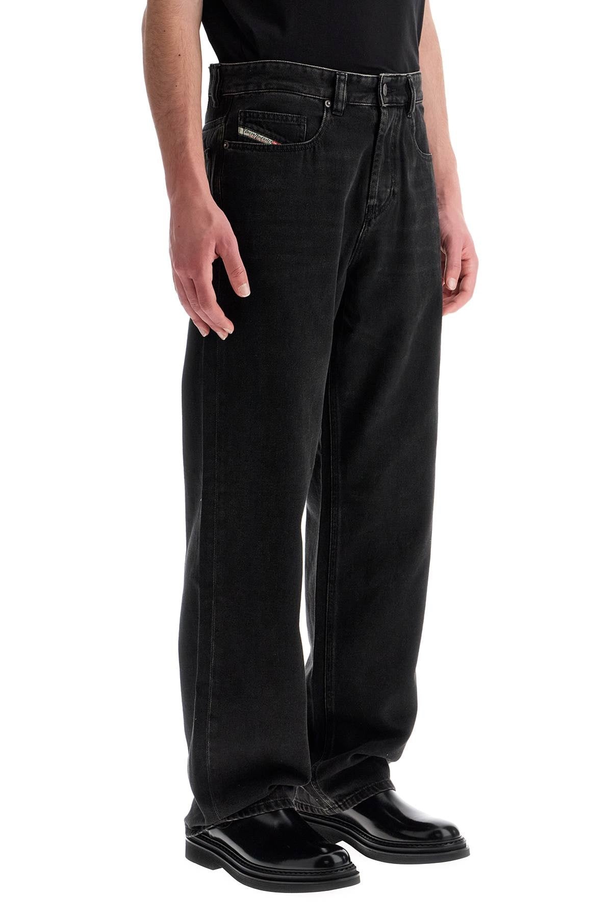 Diesel D-Macro Black Wide Leg Jeans Men - 2