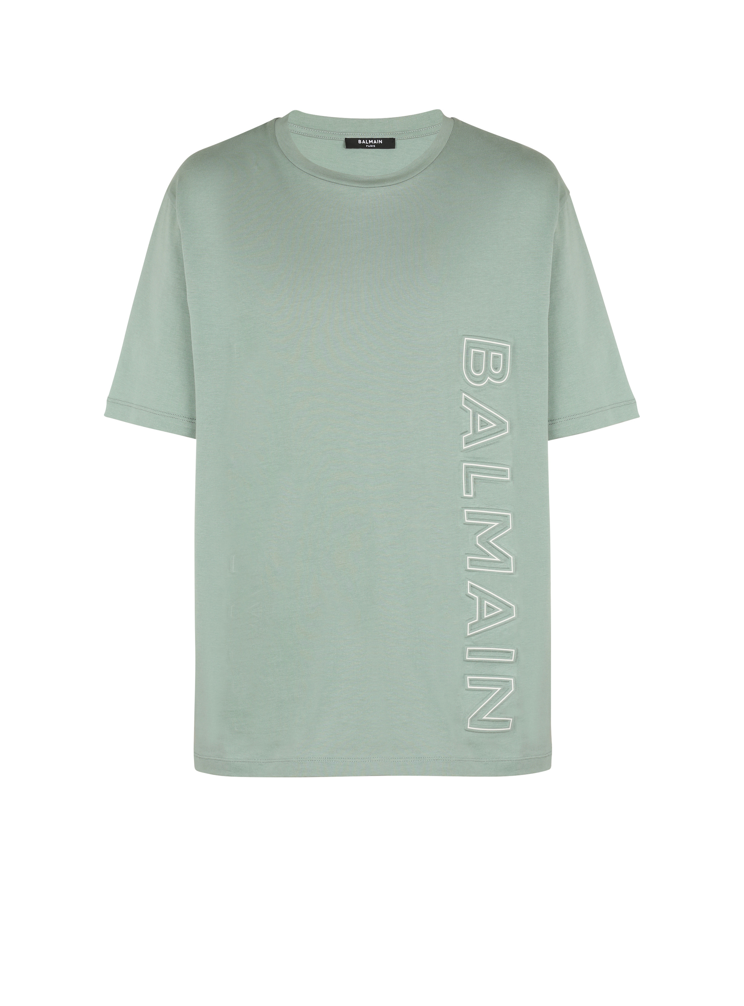 Embossed Balmain logo T-shirt - 1