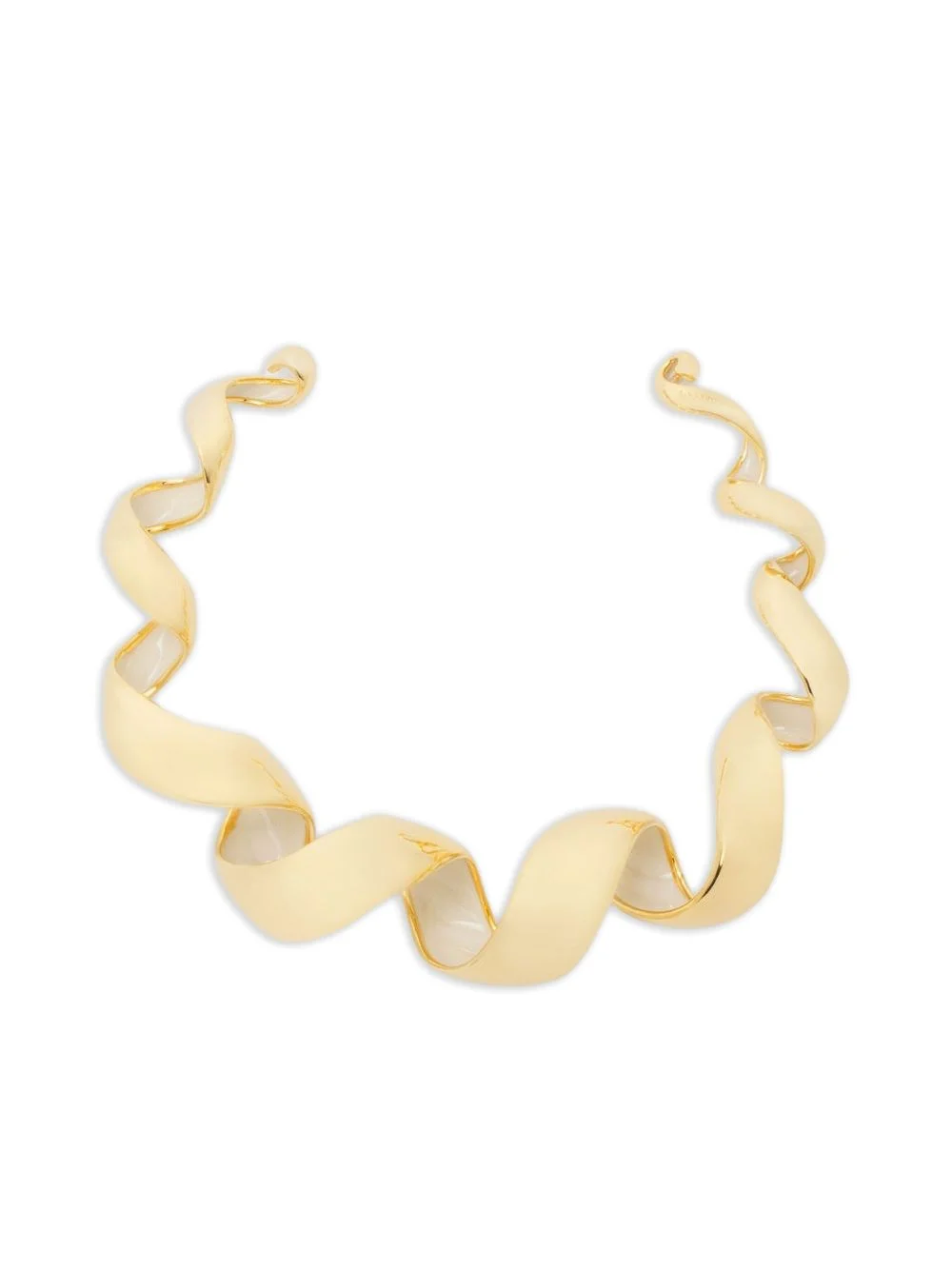 twisted polished necklace - 1