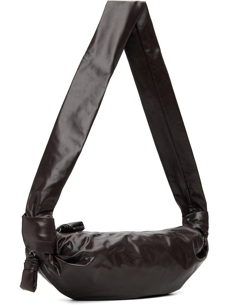 Lemaire Brown Small Soft Croissant Bag outlook