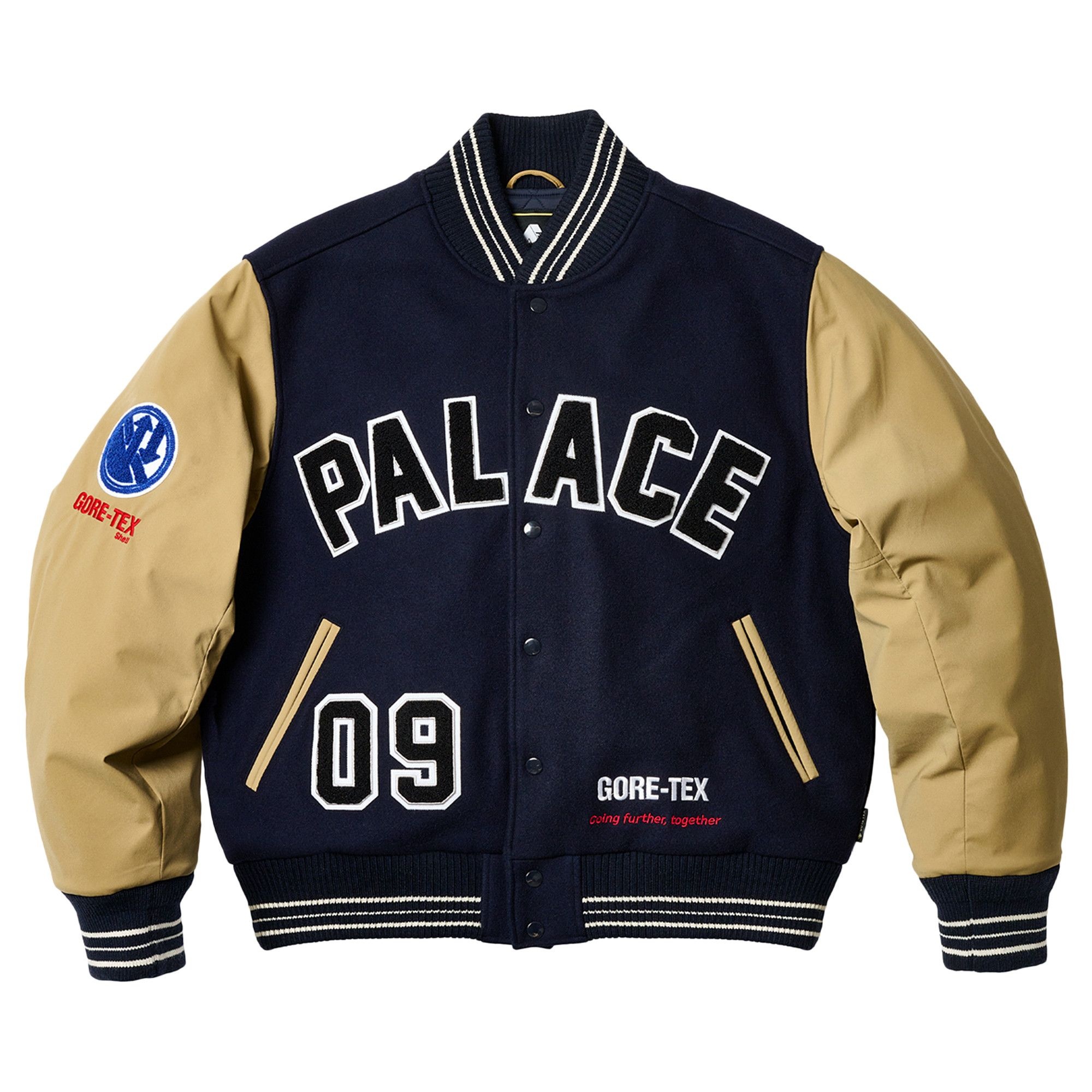Palace GORE-TEX Going Further Varsity 'Navy' - 1