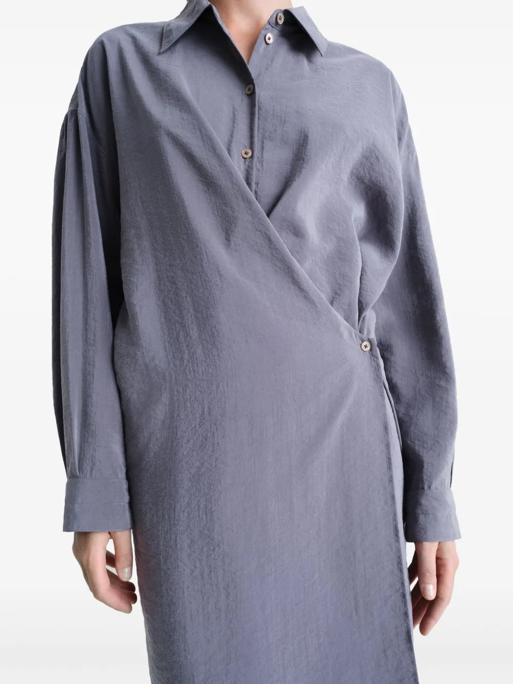 LEMAIRE - Women Straight Collar Twisted Top - 3