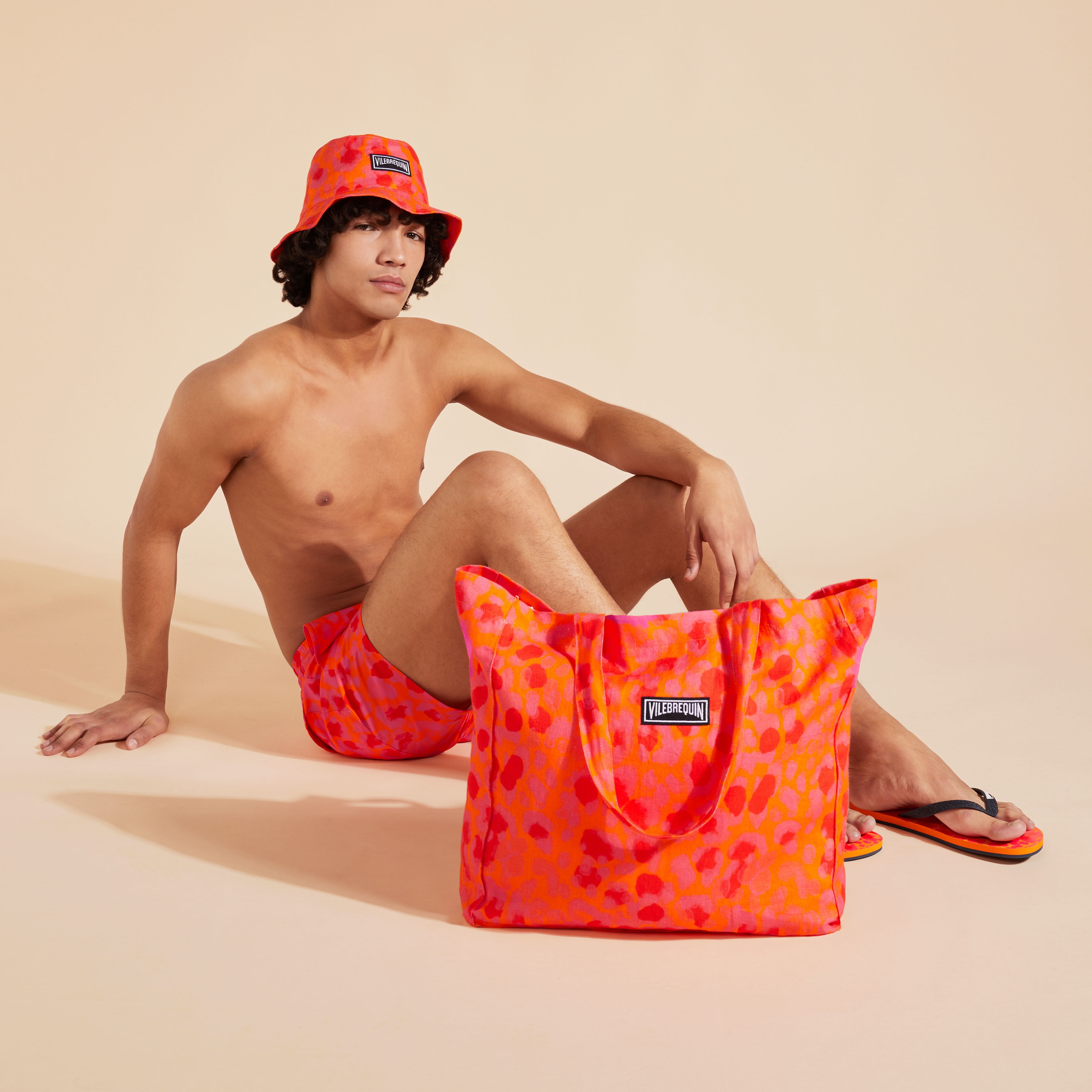 Unisex Linen Beach Bag New Leopard - 4