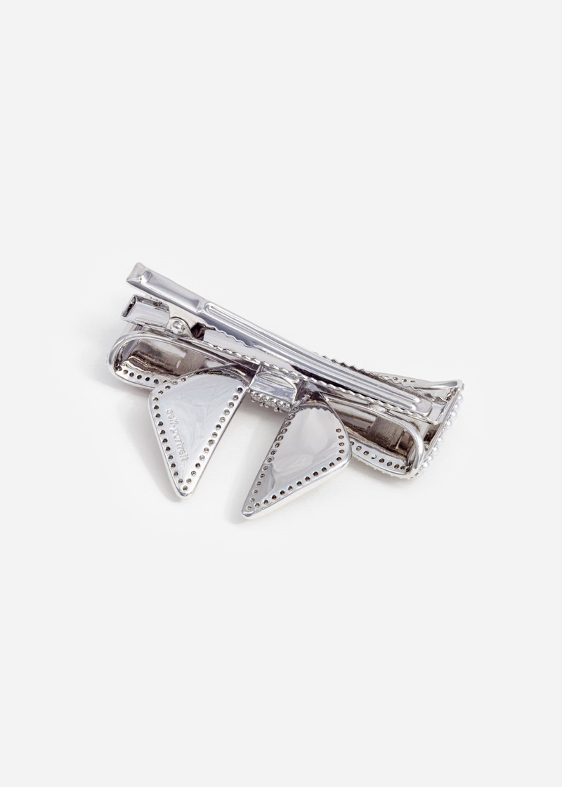 self-portrait Pearl Embellished Bow Hairclip outlook