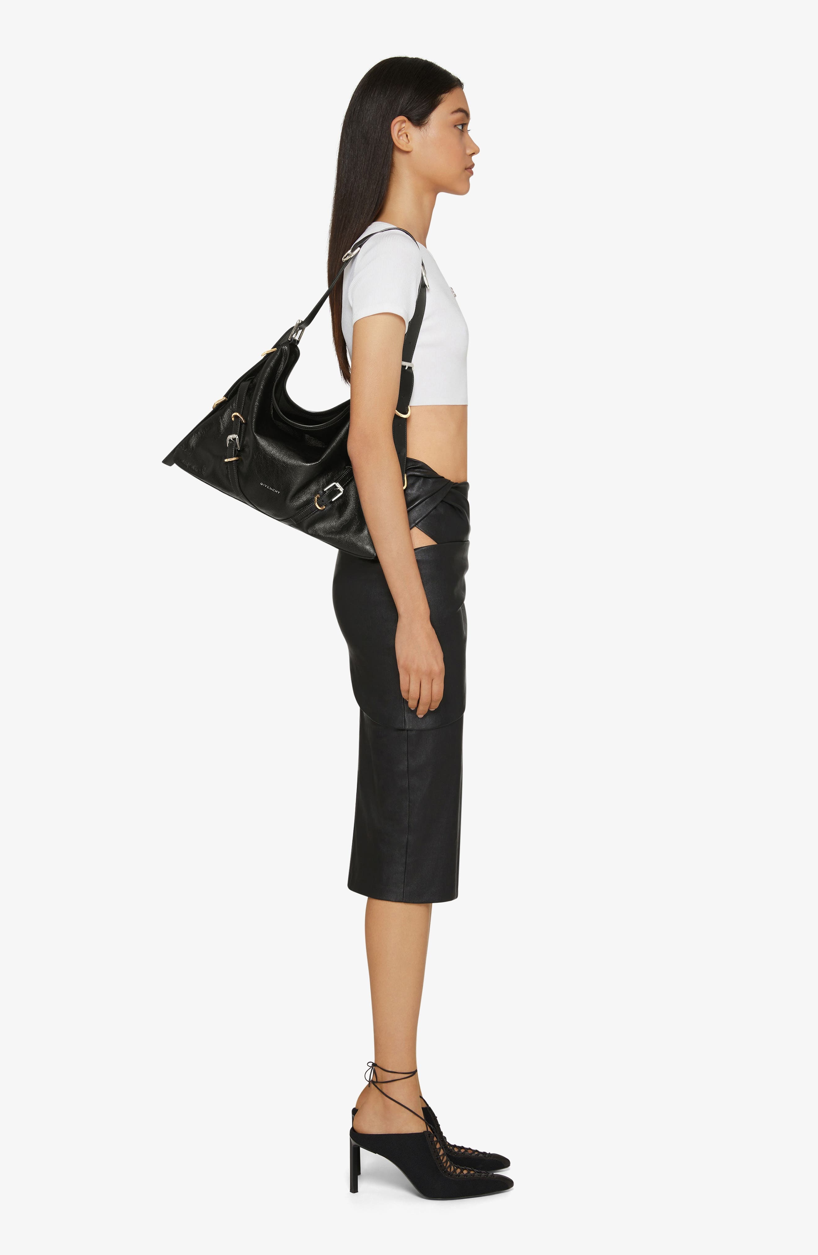 Medium Voyou Leather Hobo - 7