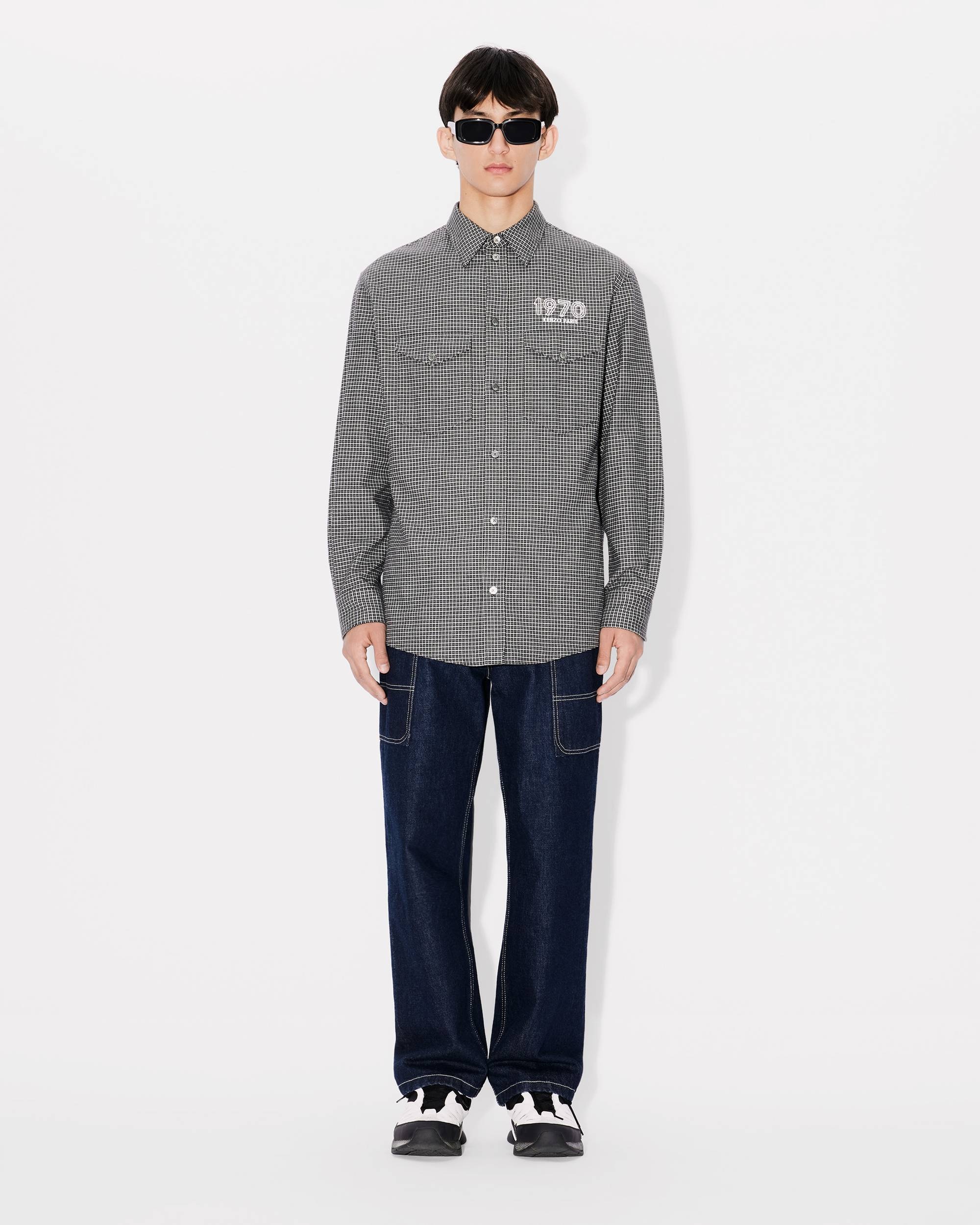 'KENZO Archive 1970' embroidered military shirt - 5
