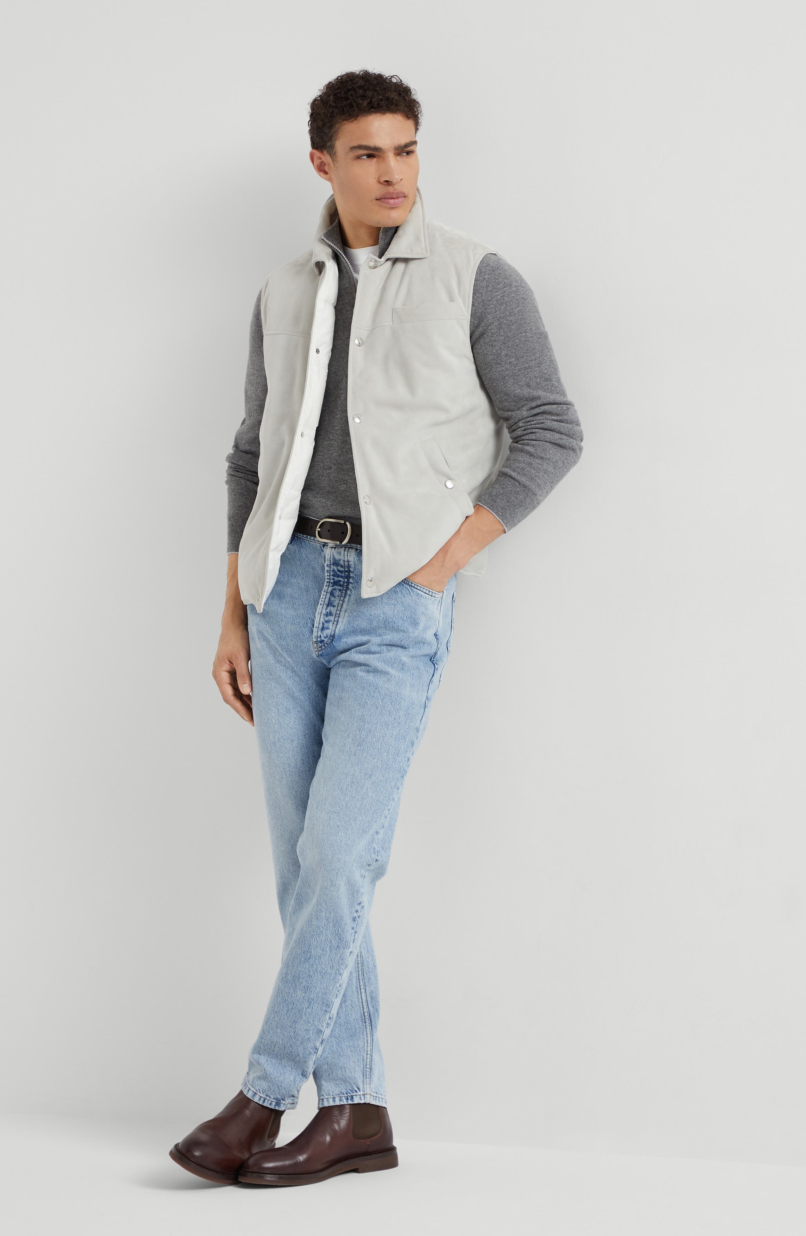 Brunello Cucinelli Cashmere sweater in Dark Grey at Nordstrom - 6