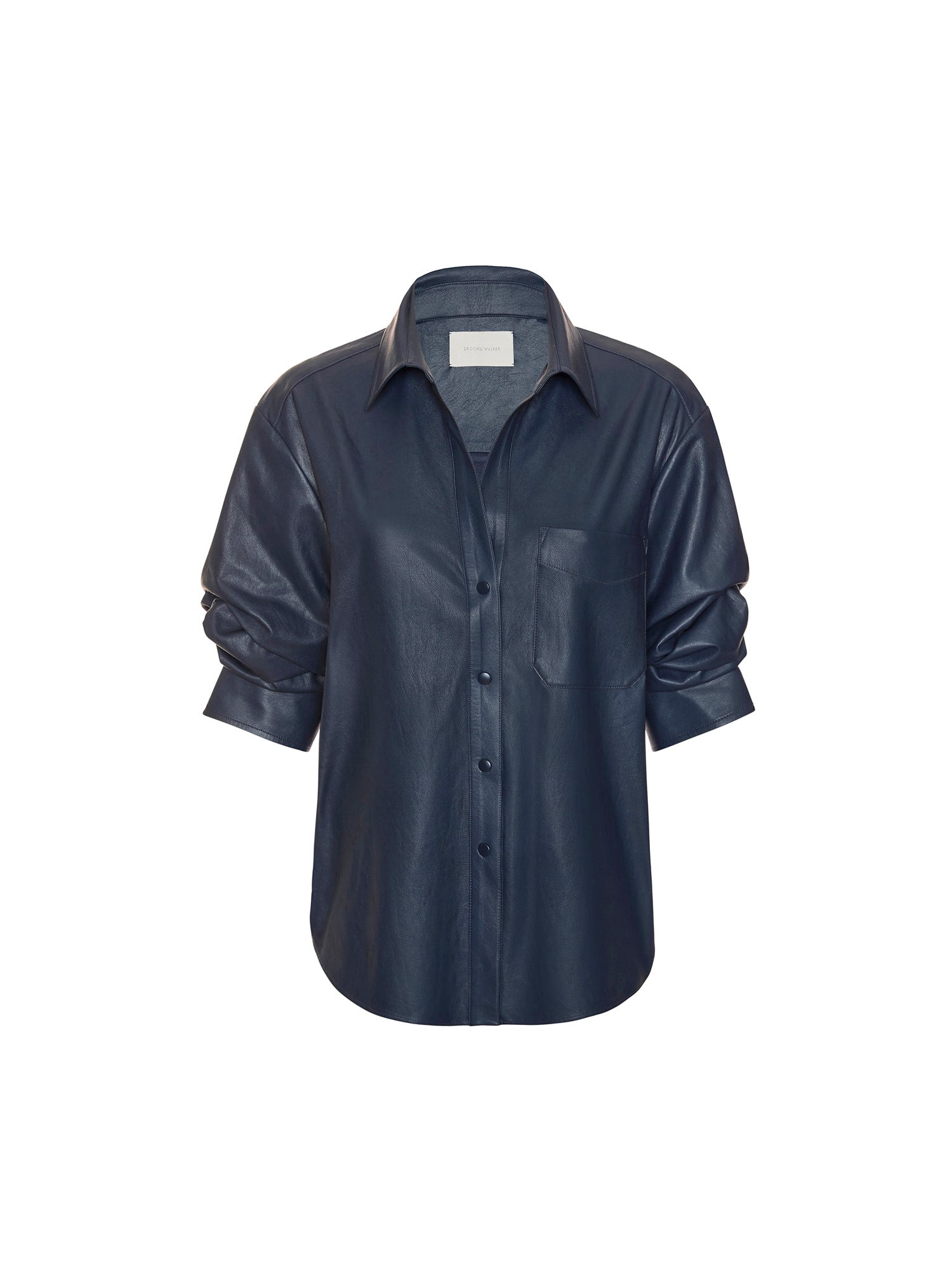 The Pia Vegan Leather Shirt - 2