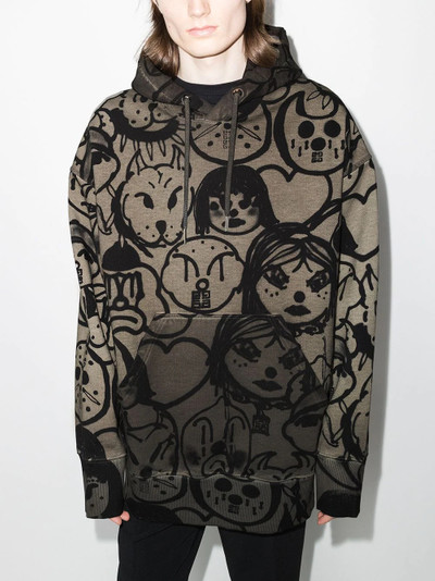 Givenchy x Chito bandana spray-effect hoodie outlook