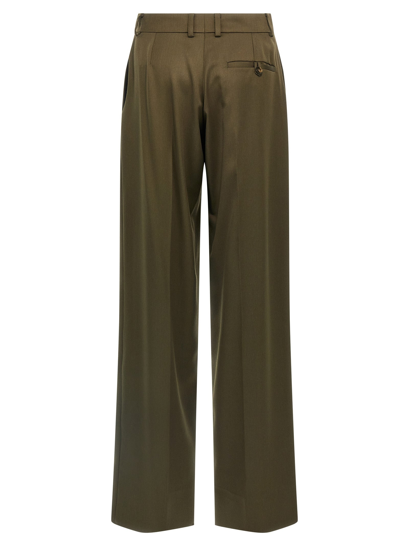 Wool Pants Green - 2