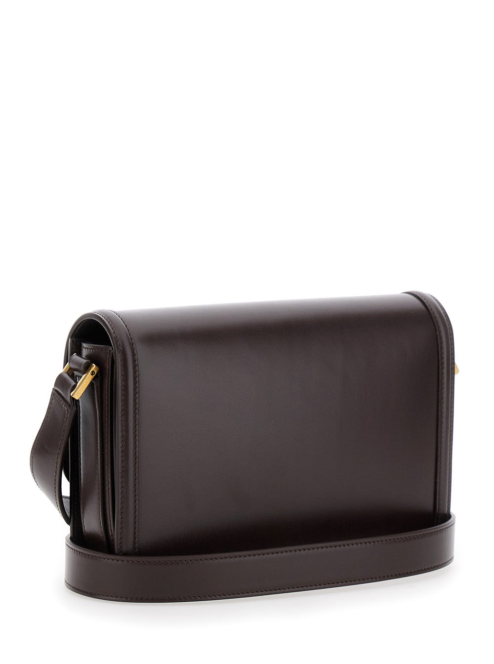 Saint Laurent Men 'Medium Solferino' Brown Satchel Bag With Cassandre In Smooth Leather Man - 3