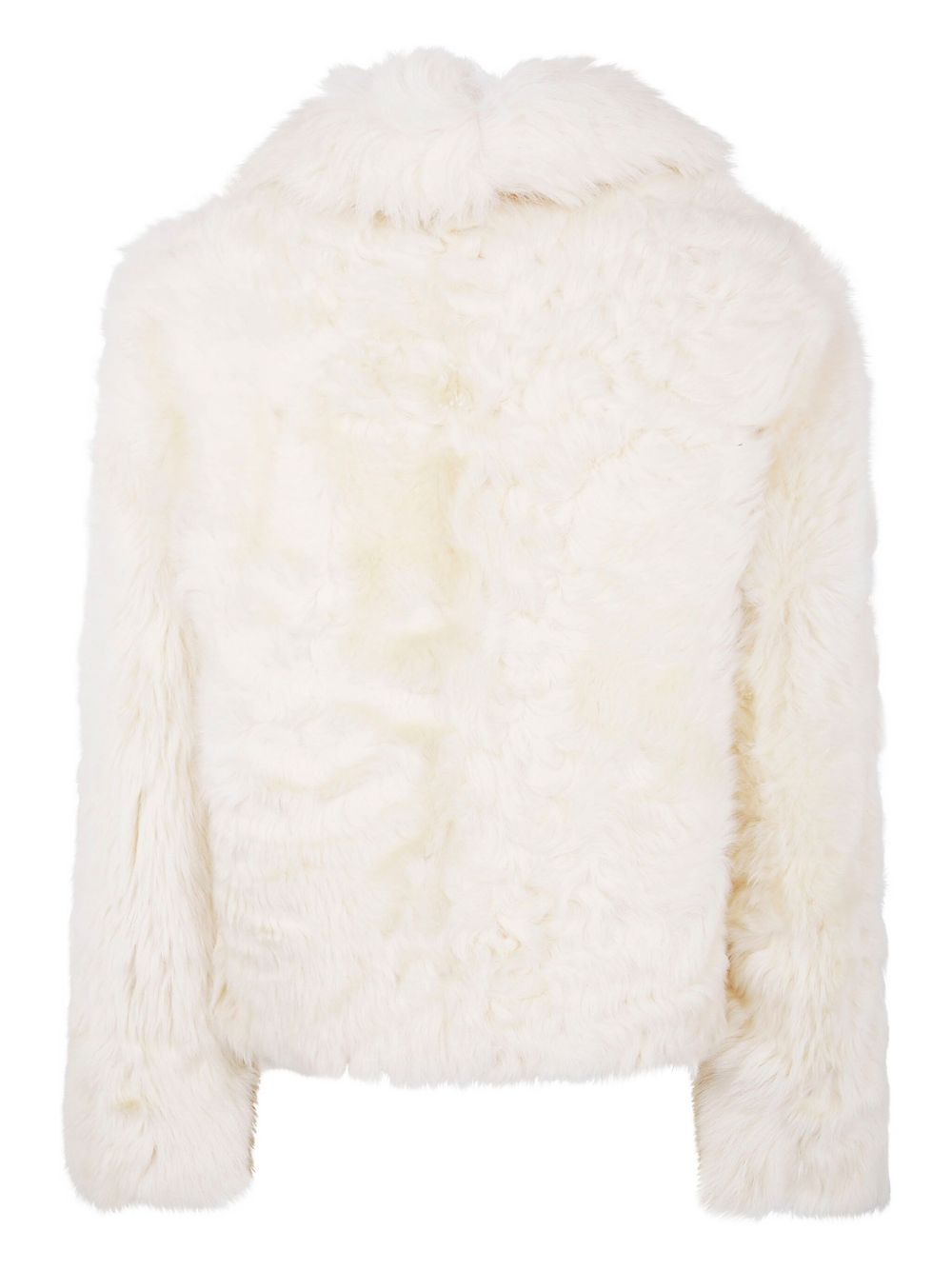 long-sleeved lamb-fur jacket - 2