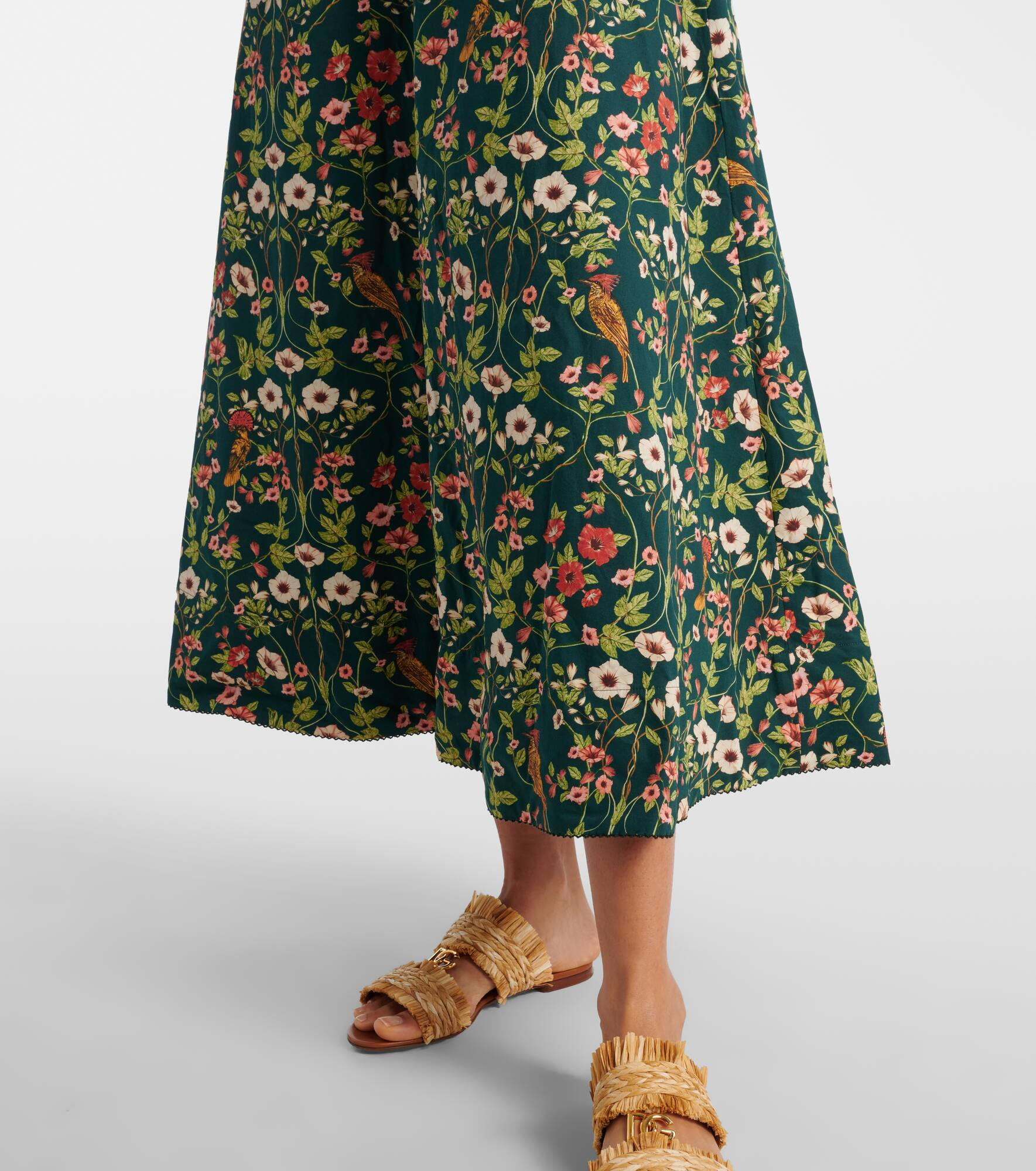 Verano cutout floral cotton midi dress - 6