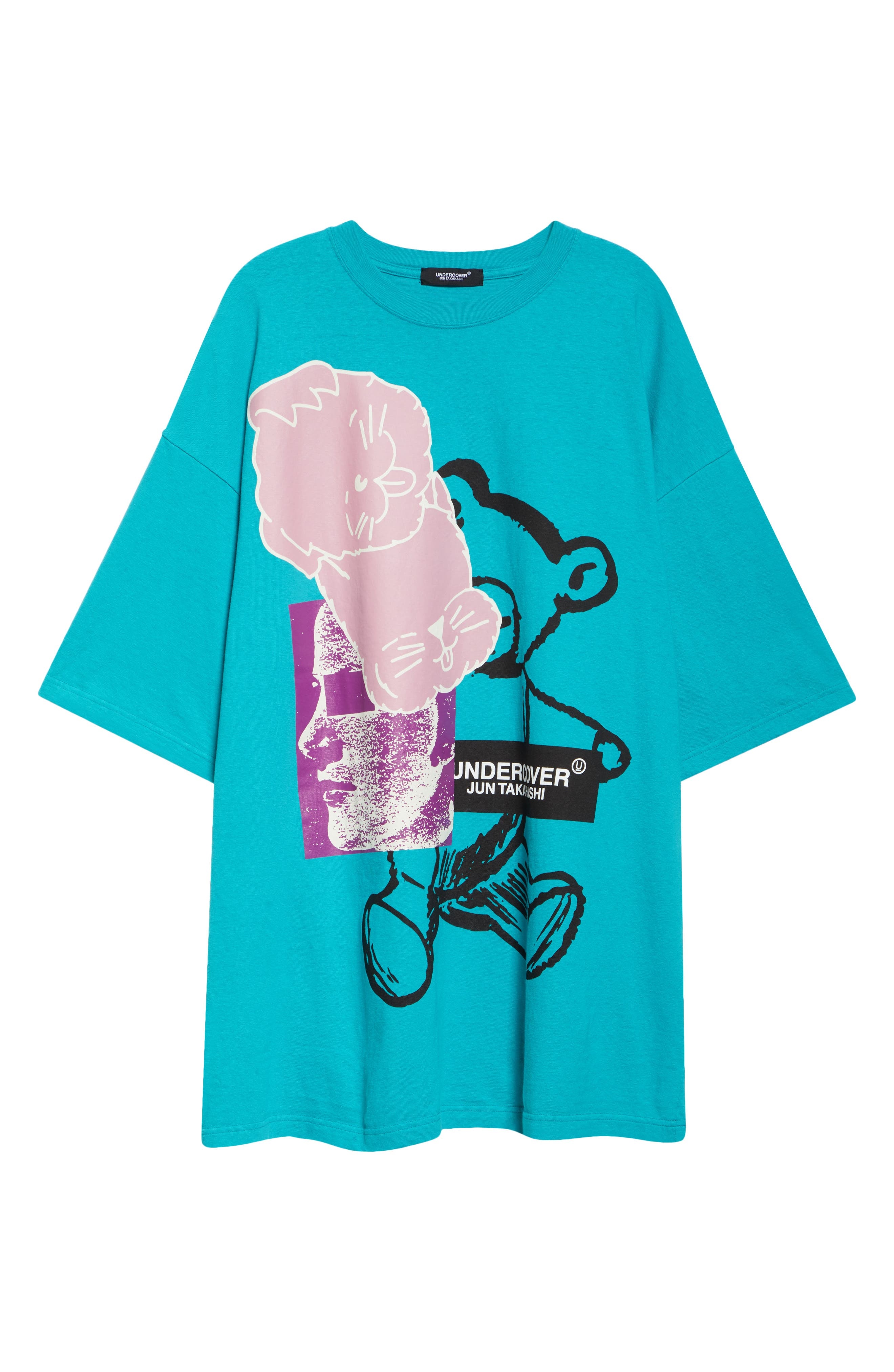 Undercover Oversize Graphic T-Shirt in Turquoise at Nordstrom - 5