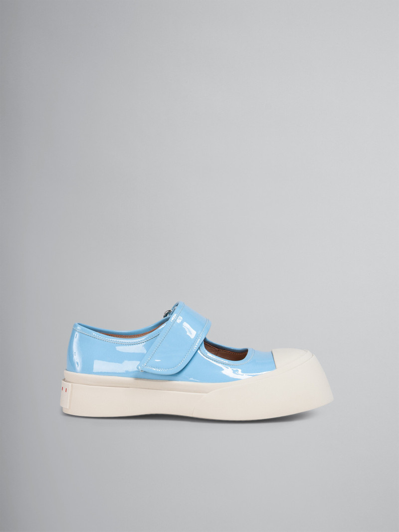 PALE BLUE PATENT LEATHER PABLO MARY-JANE SNEAKER 1