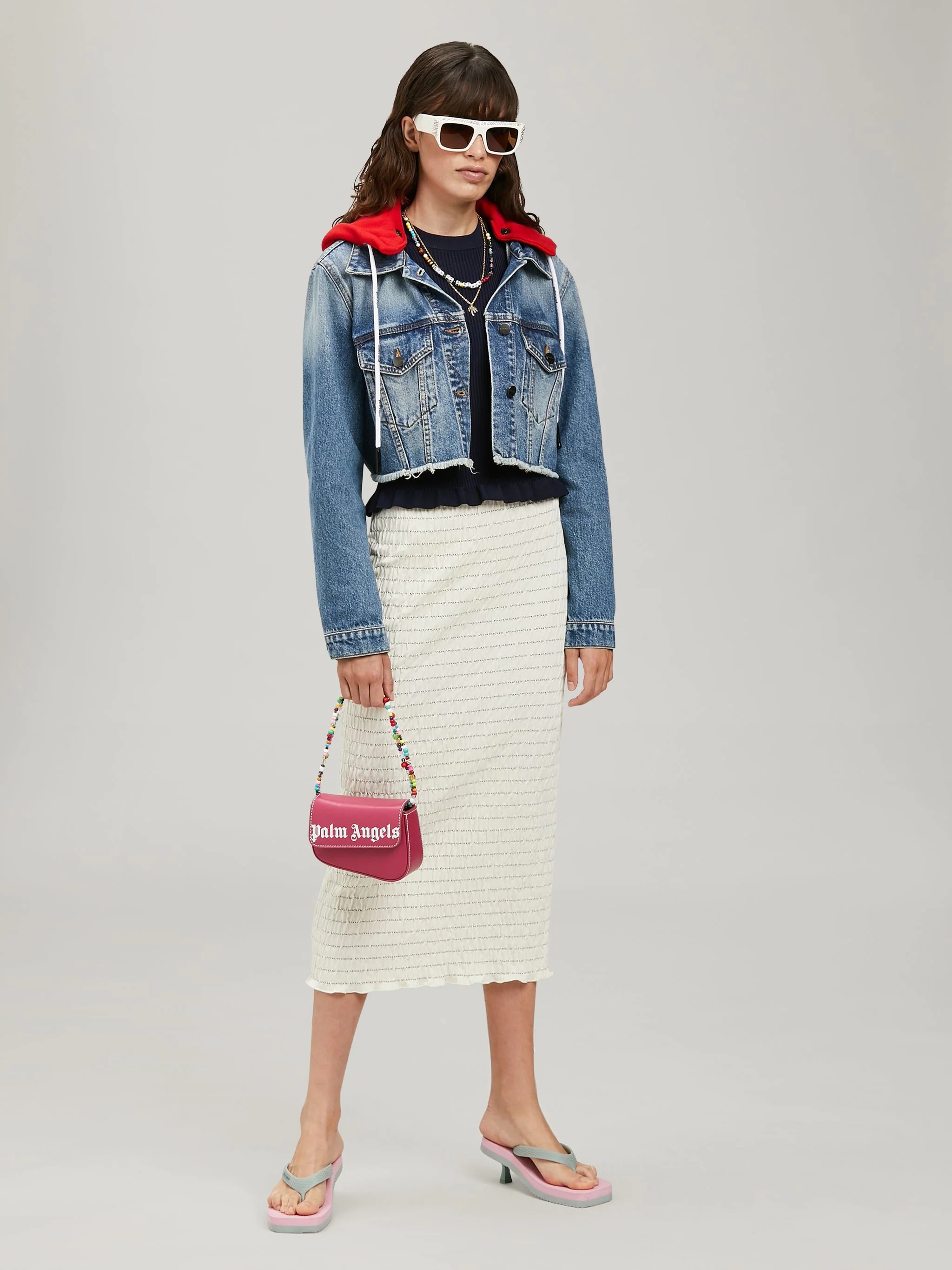 HOODED DENIM JACKET - 2