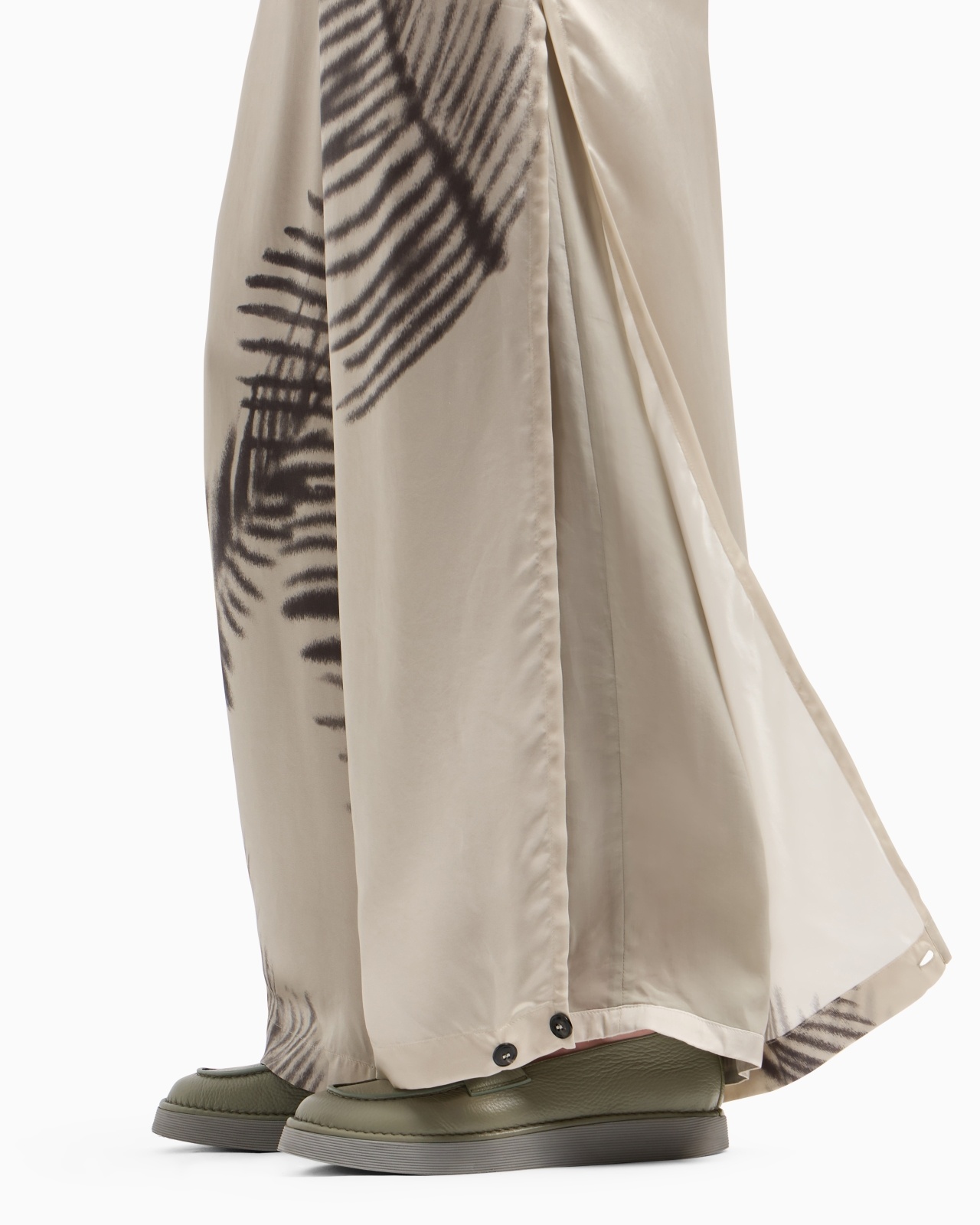 PRINTED CUPRO WIDE-LEG TROUSERS - 7