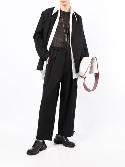 Yohji Yamamoto tailored-cut straight trousers outlook