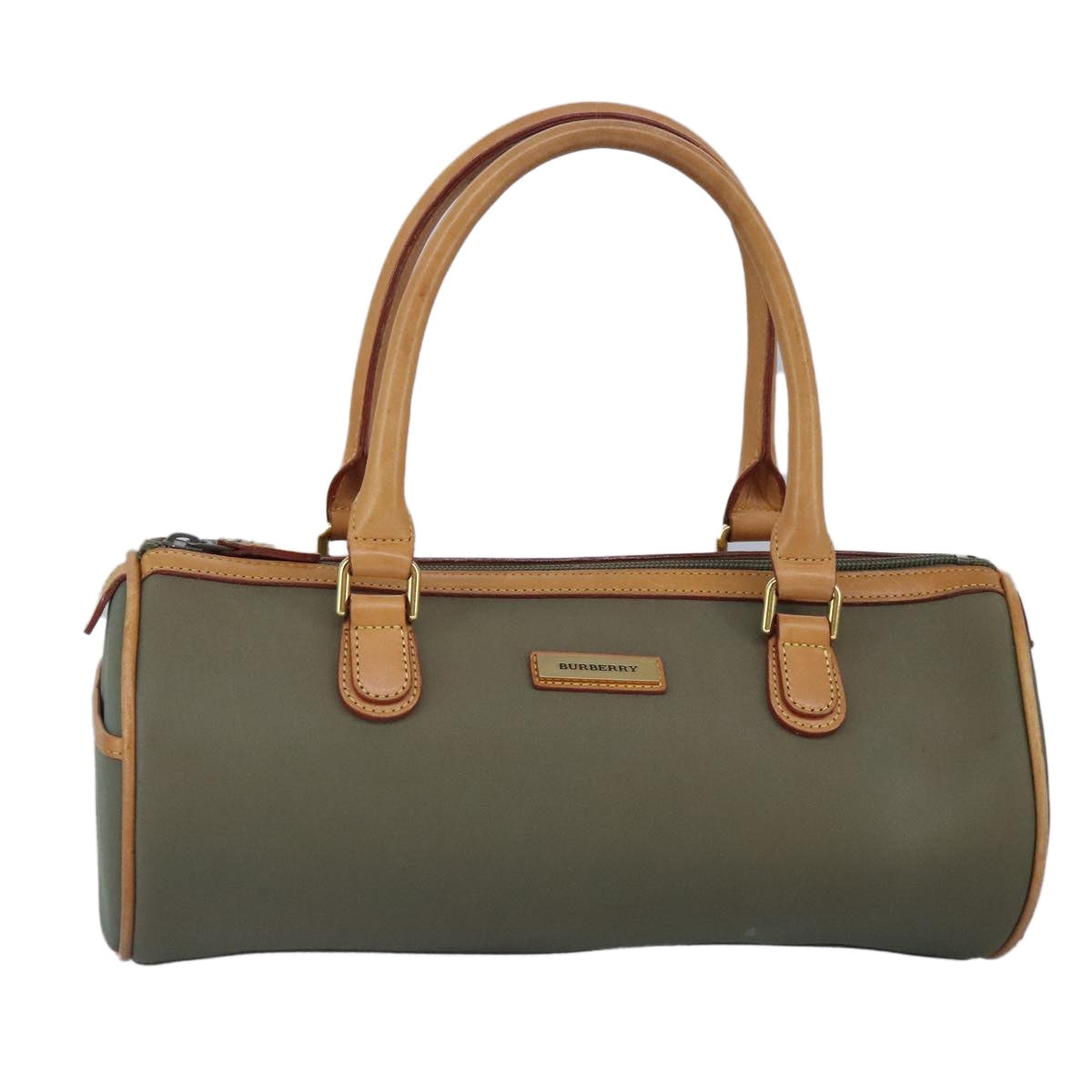 Burberry Hand Bag Nylon Khaki - 13