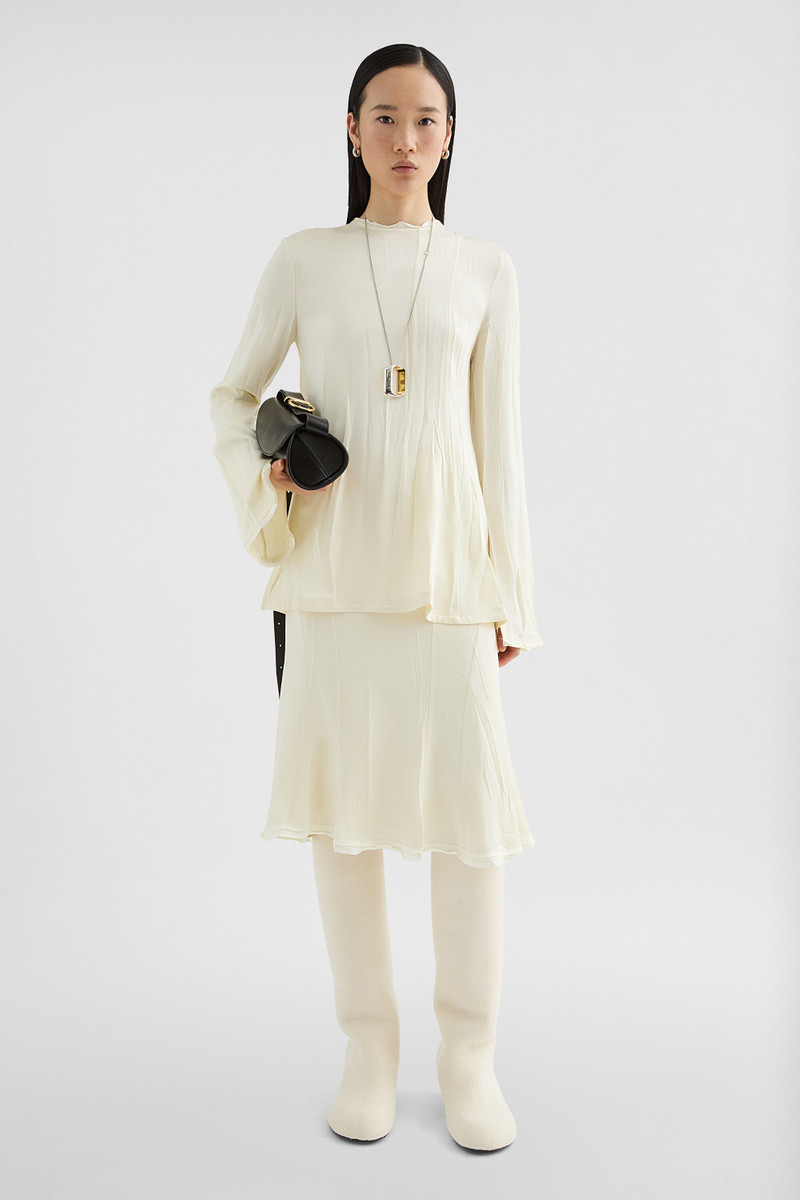 Jil Sander Envers Satin Flared Skirt outlook