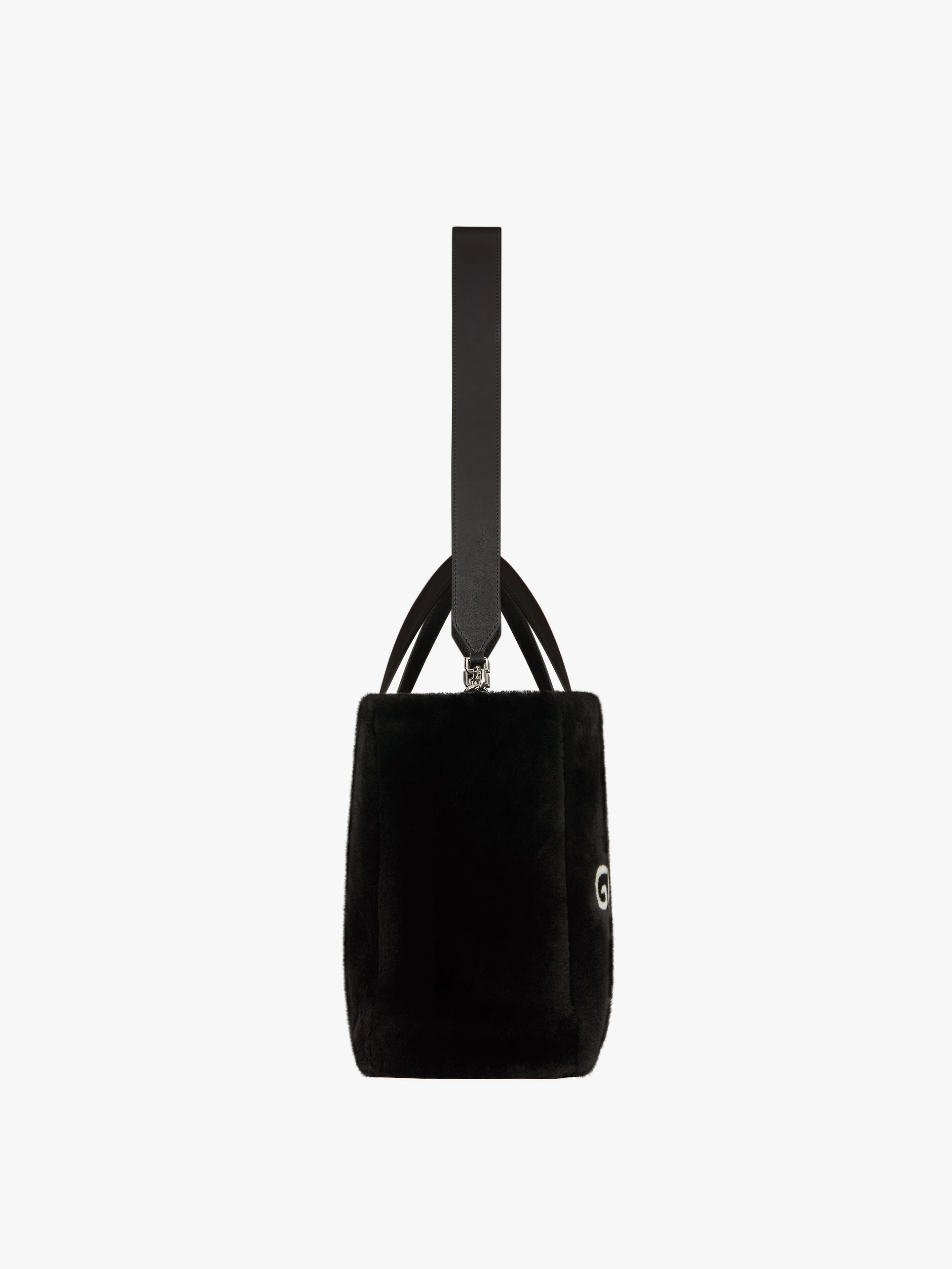 MEDIUM G TOTE SHOPPING BAG IN SHEARLING - 3