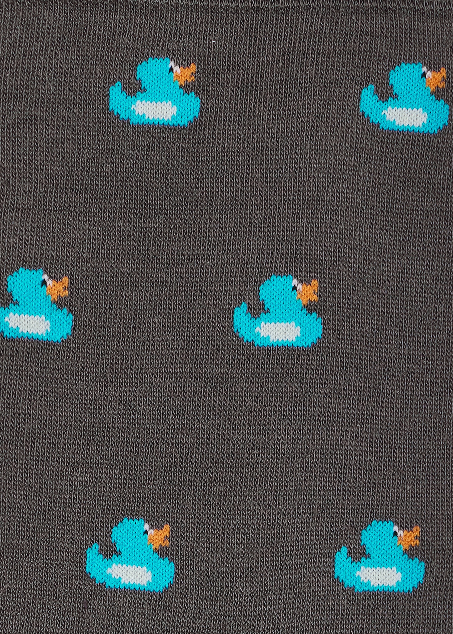 Grey Cotton 'Duck' Socks - 3