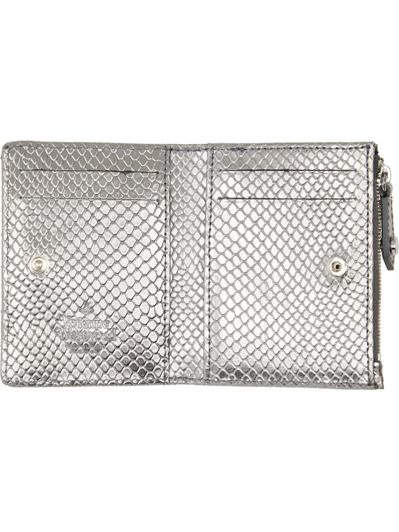 Silver Slim Flap Card Holder 3