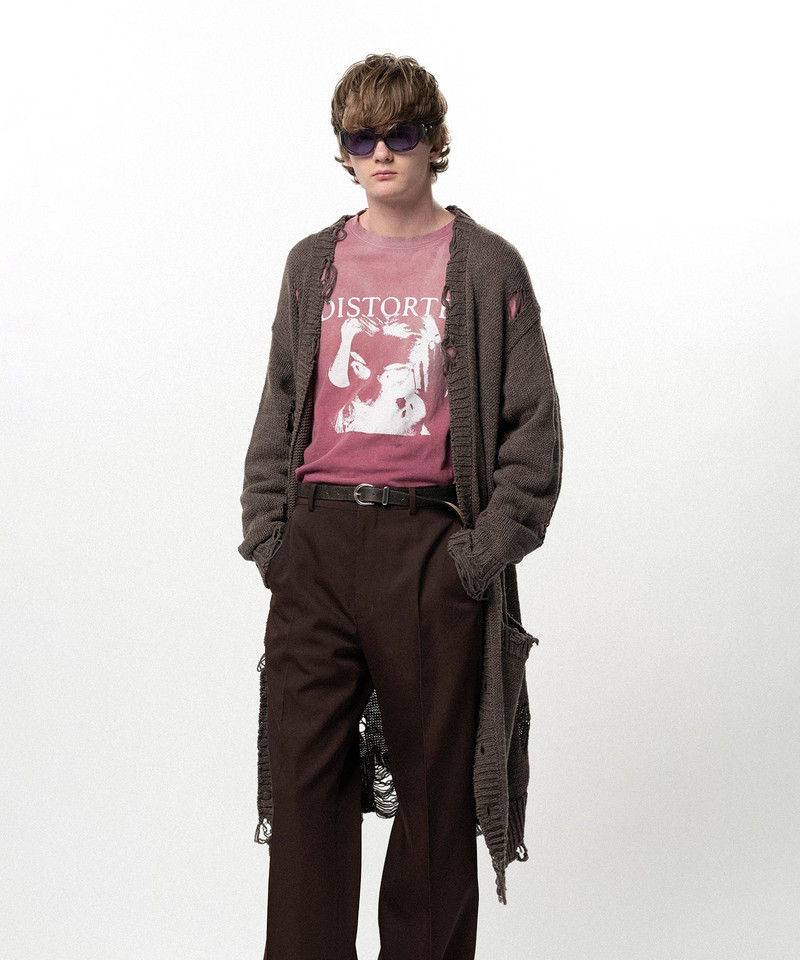 Damaged Low Gauge Long Cardigan 14