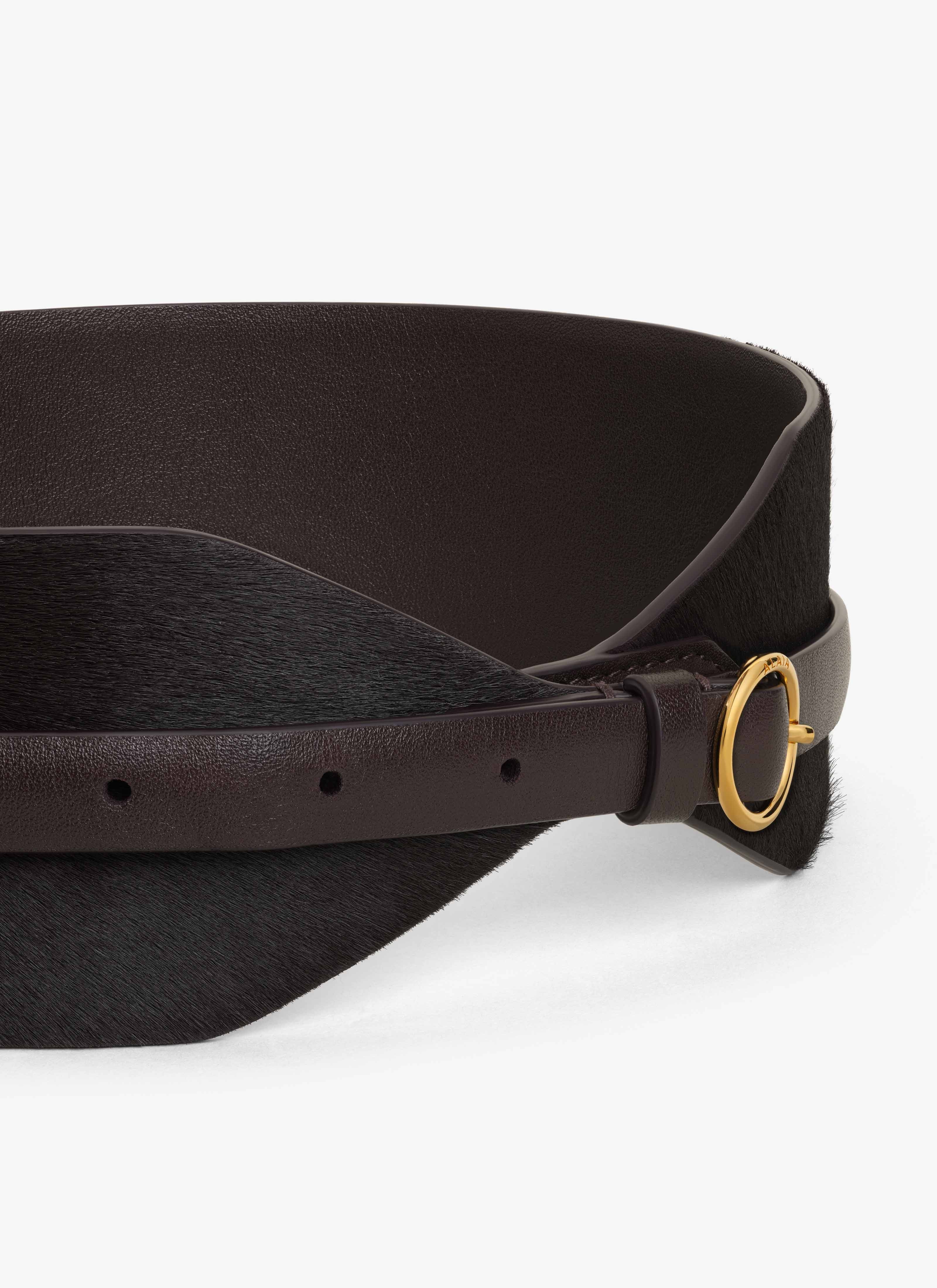 DOUBLE LARGE BELT IN HAIRCALF - 4