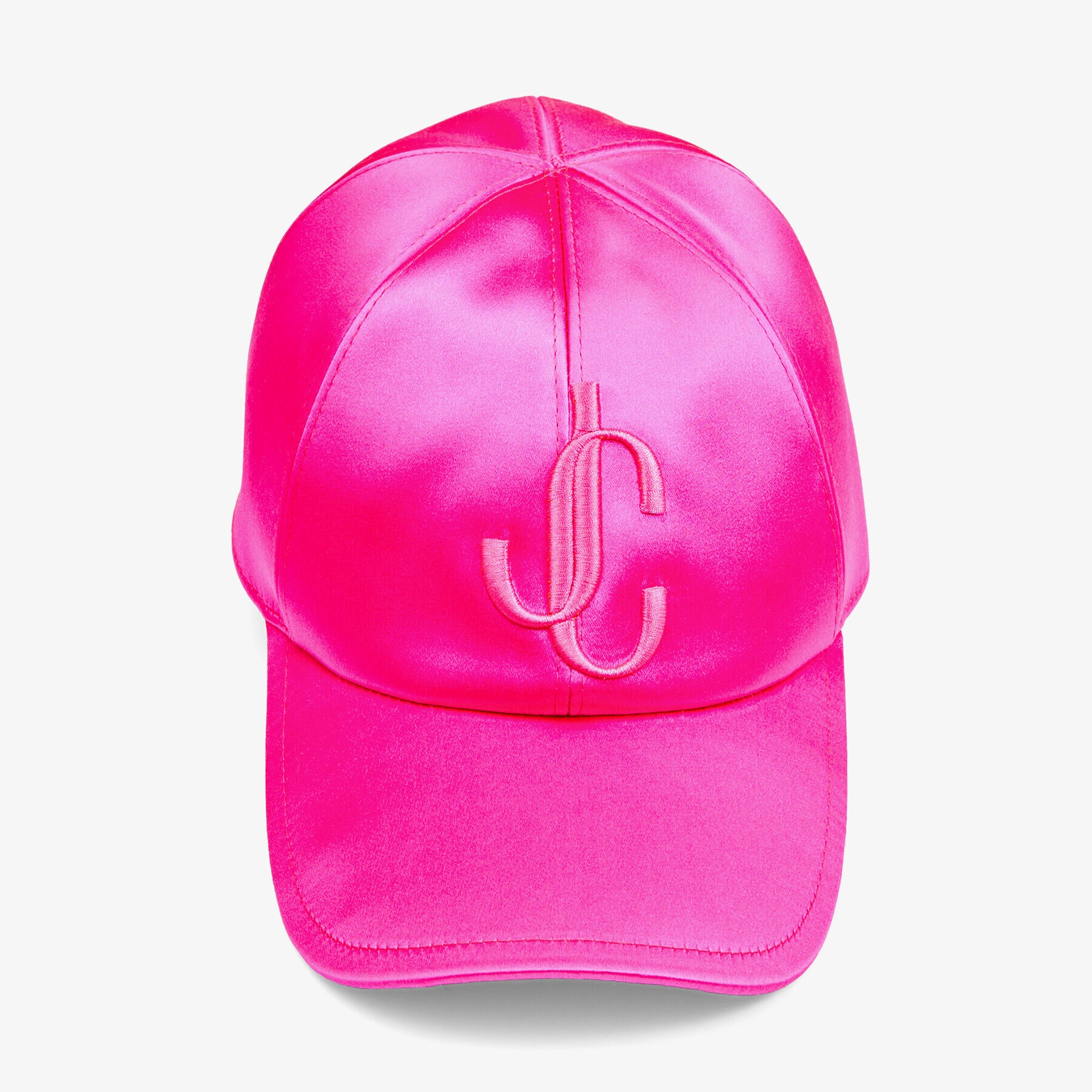 Jalon
Fuchsia Satin Baseball Cap with JC Monogram - 1