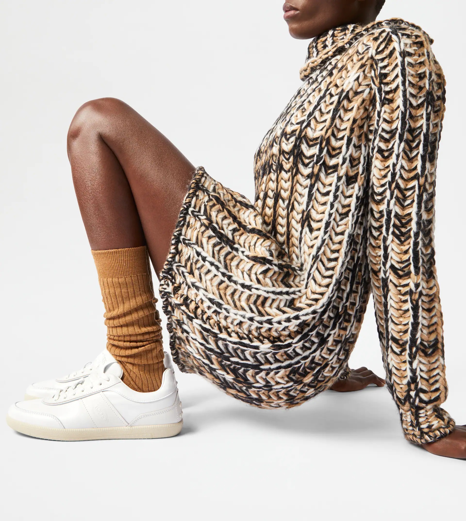 TOD’S TABS SNEAKERS IN LEATHER - WHITE - 2