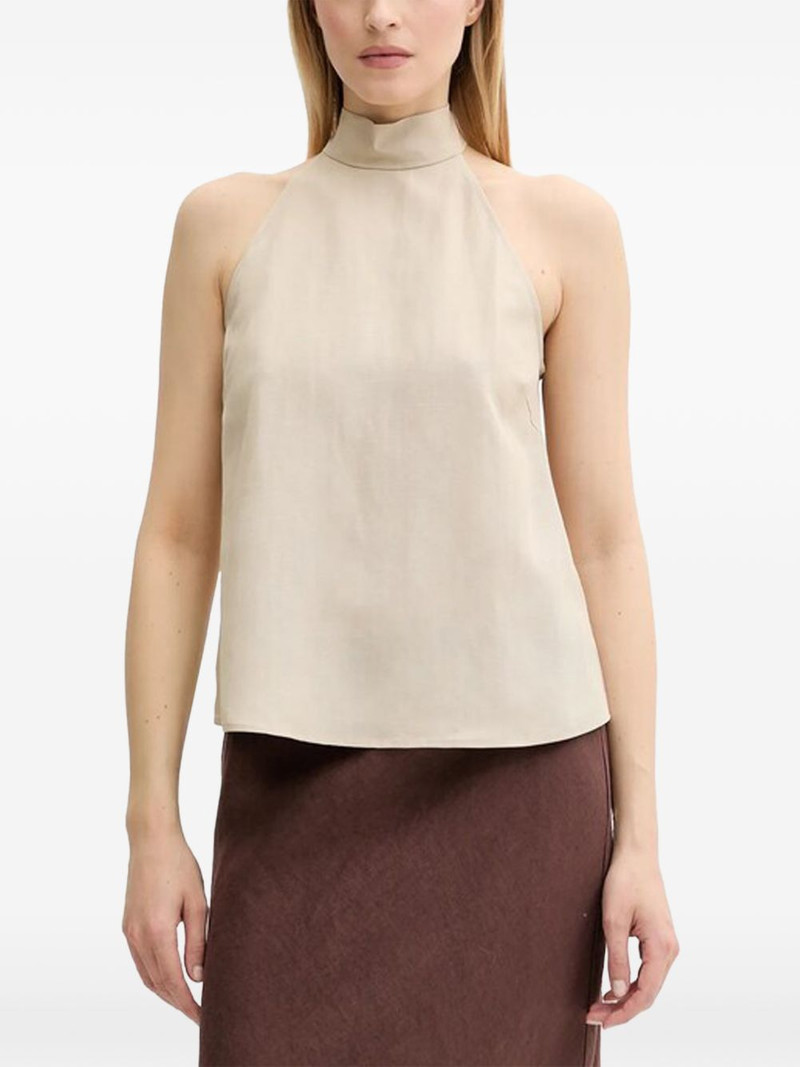 high-neck tie top 1