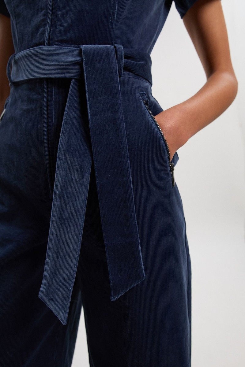 Stretch Cord Wide Leg Jumpsuit 3