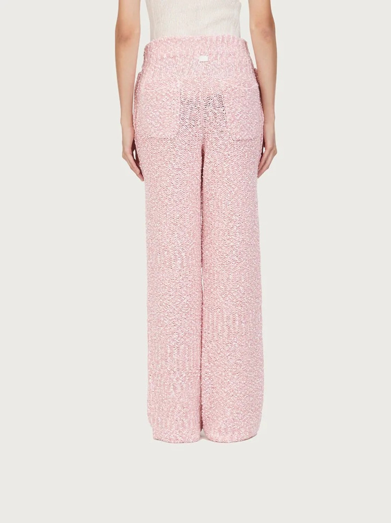 COTTON BOUCLÉ KNITTED PANTS 4