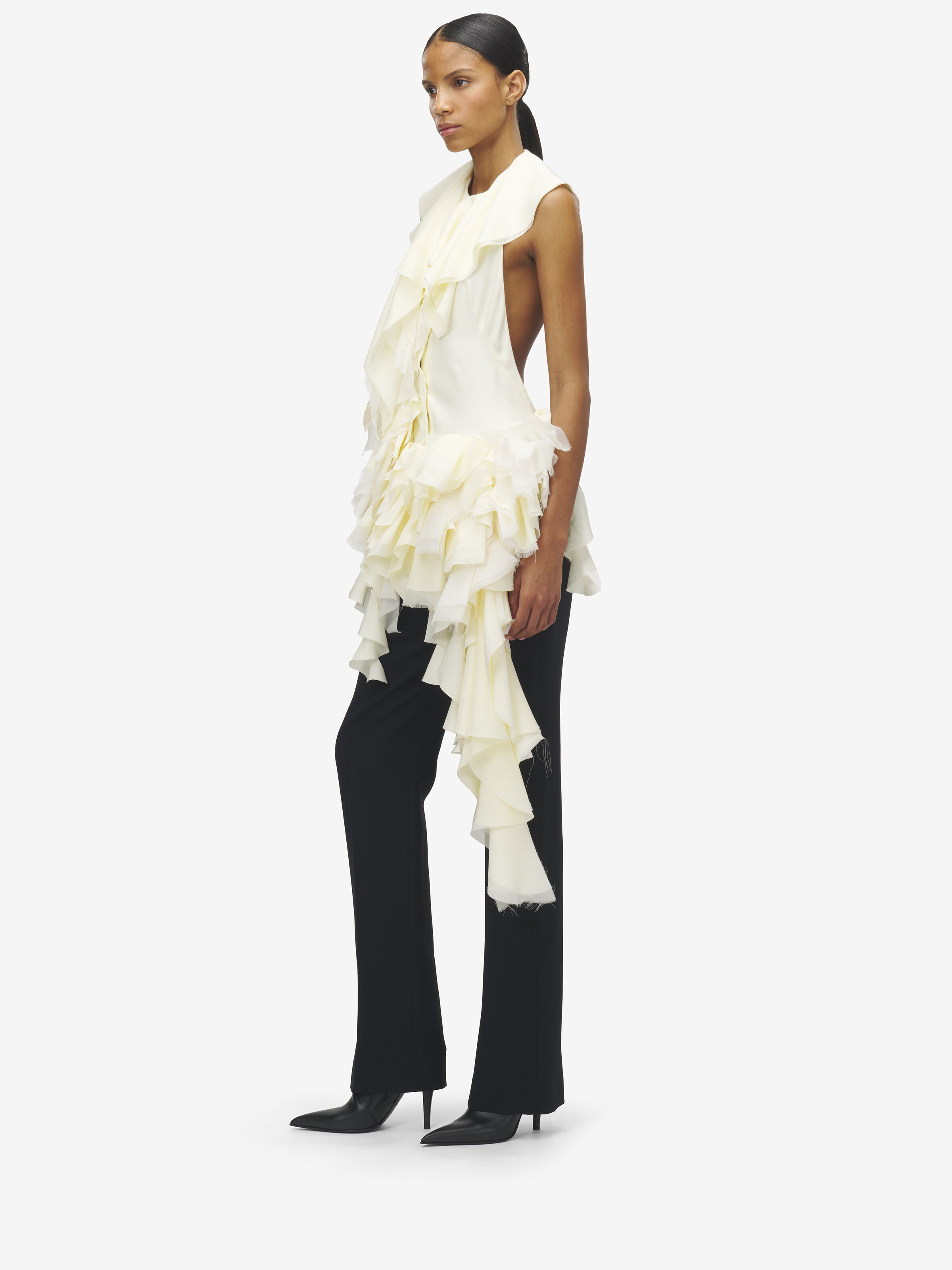 Oyster Ruffle Top - 4