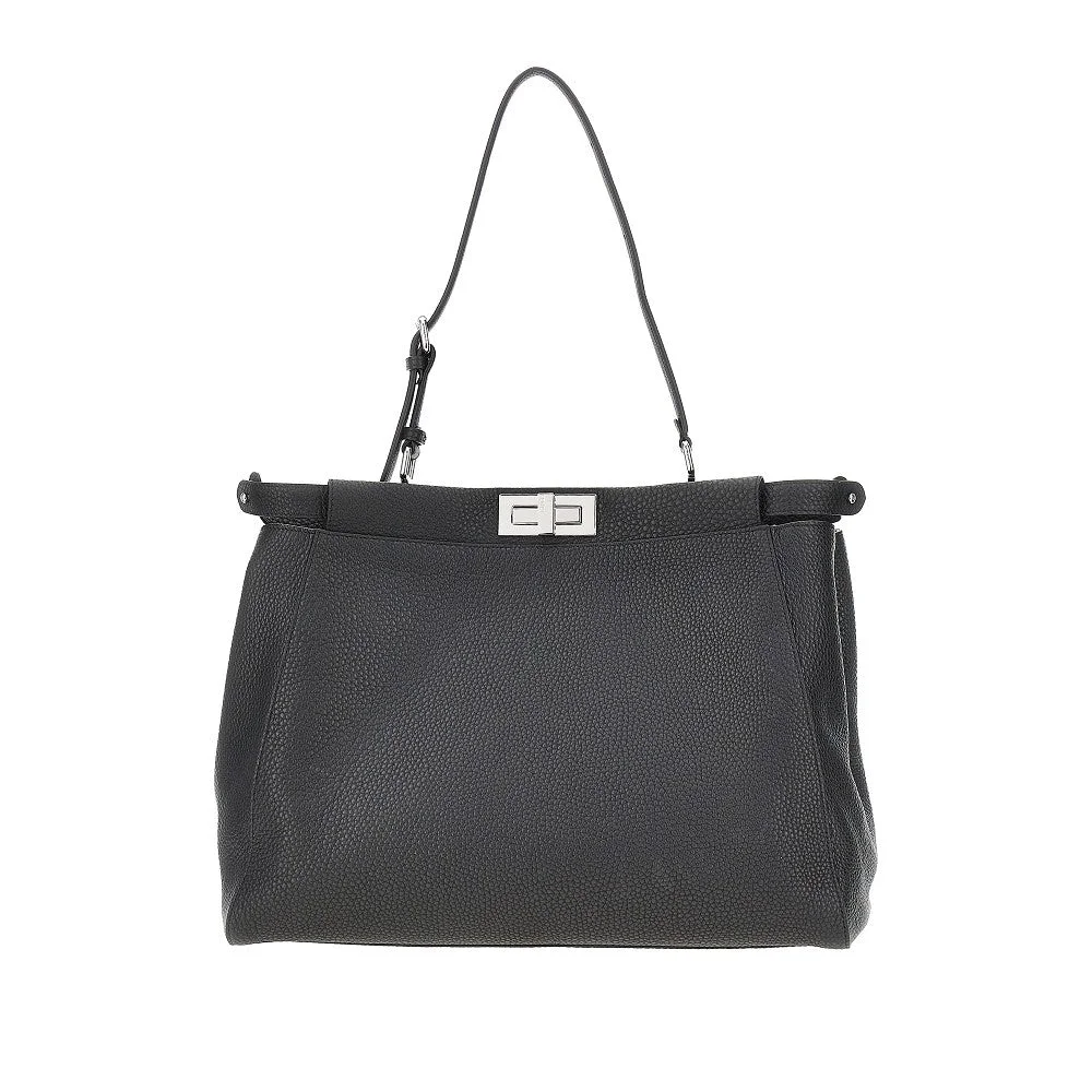 Fendi My Peekaboo Large Tote Bag Black - 1