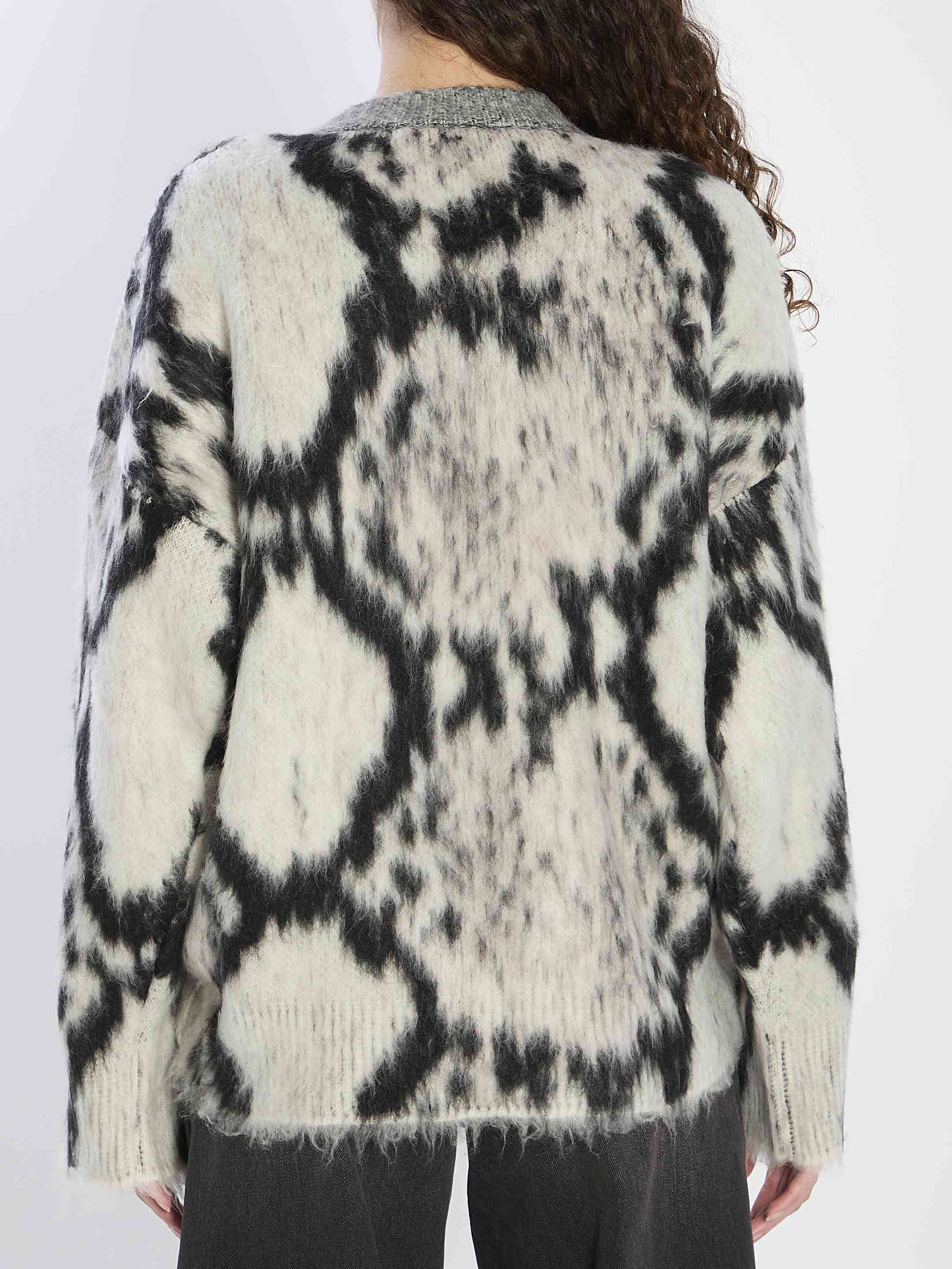 The Attico Women Python-Print Sweater - 4