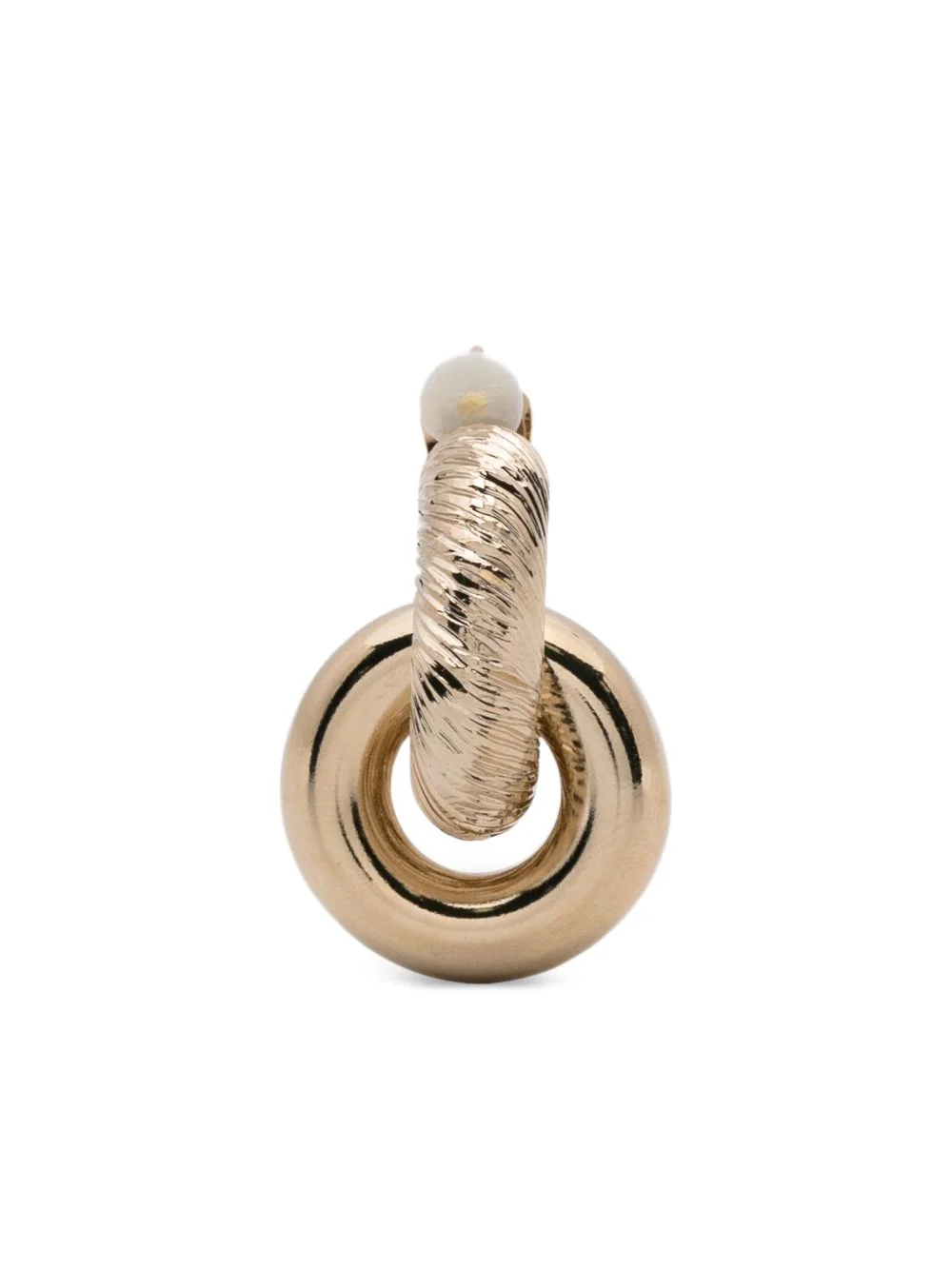 textured-effect earrings - 1