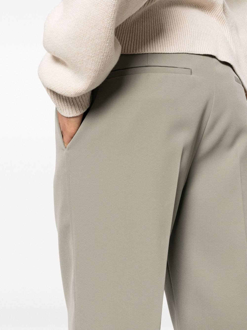 straight-leg tailored trousers - 5
