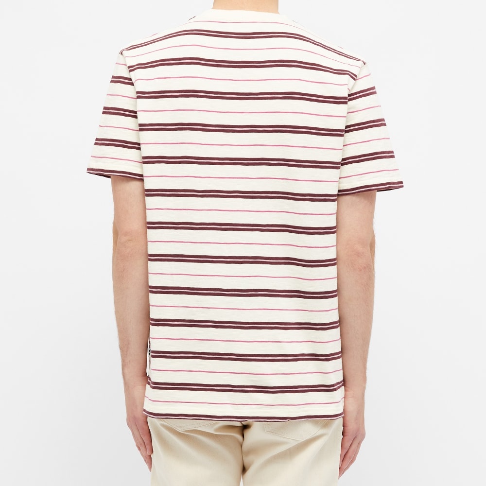 Wood Wood Slater Striped Logo Tee - 4