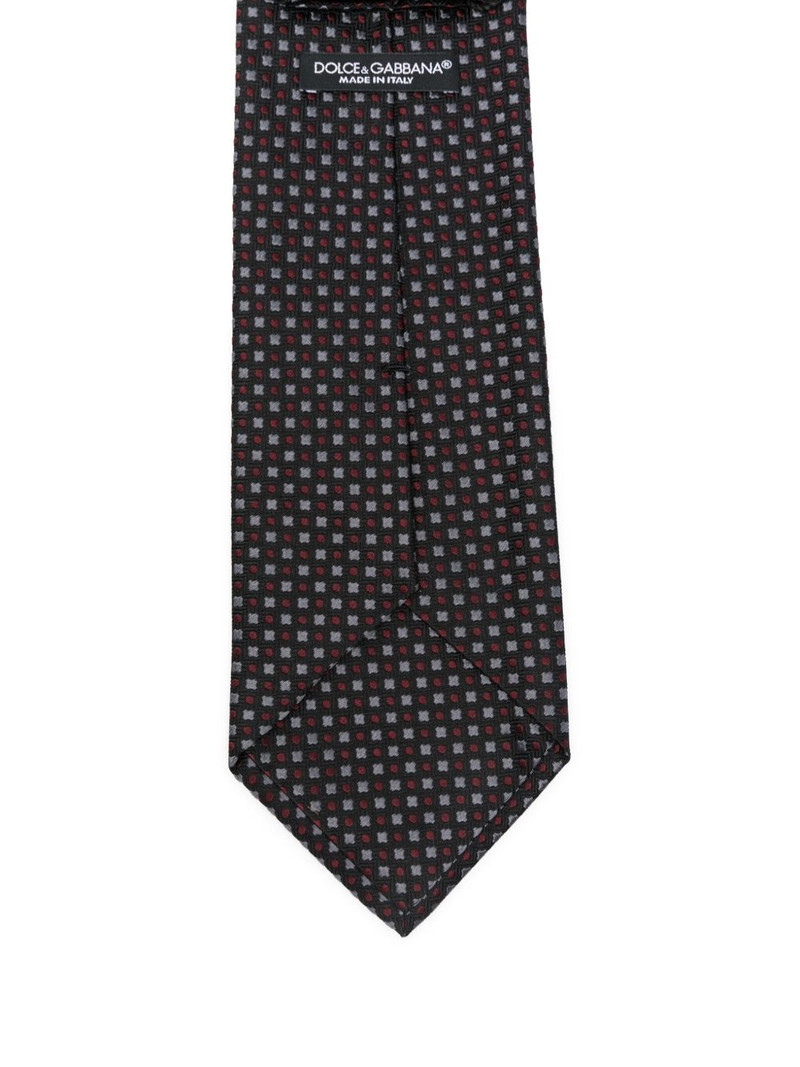 Dolce & Gabbana geometric-pattern silk tie outlook