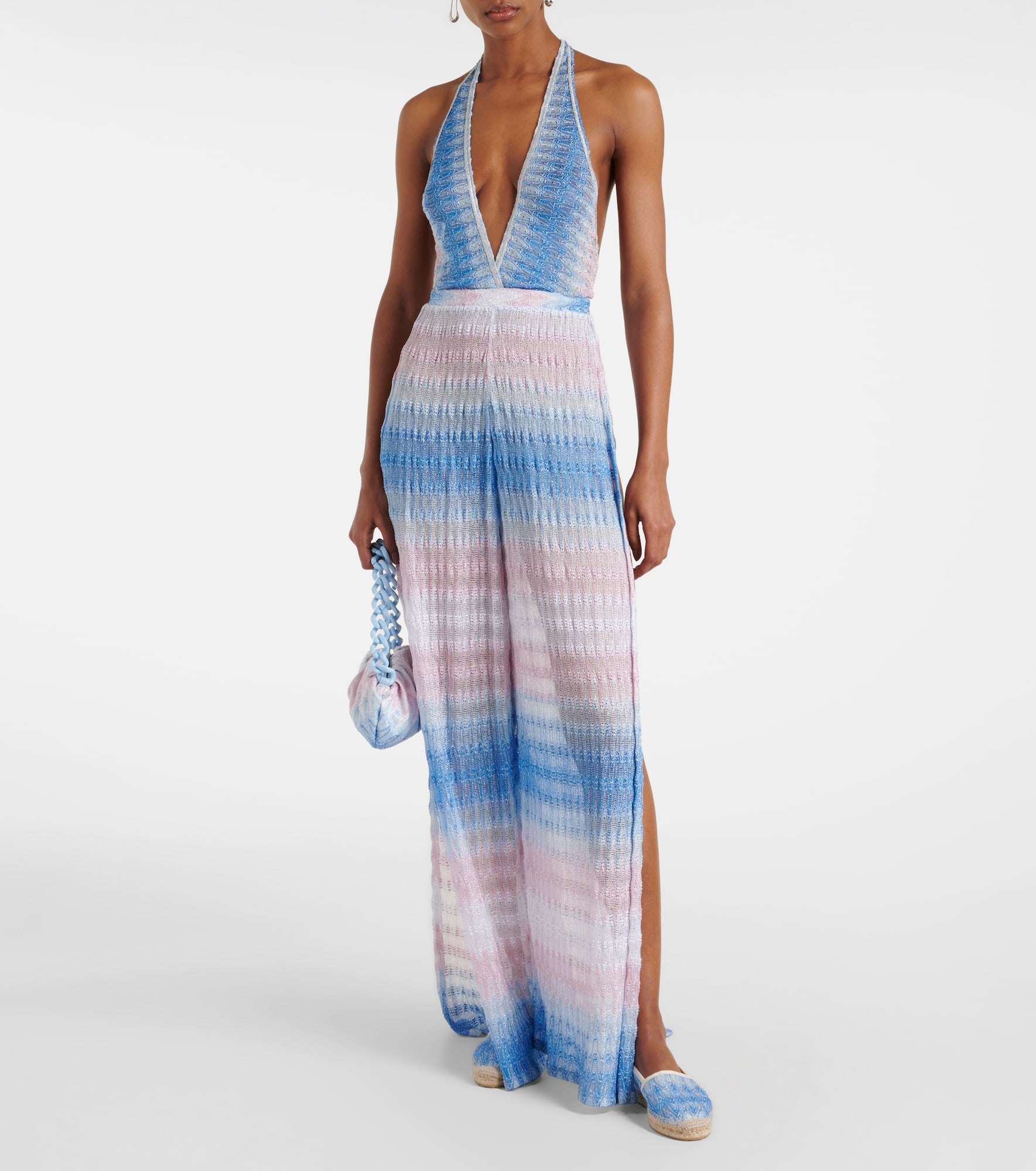 Wave semi-sheer jumpsuit - 2