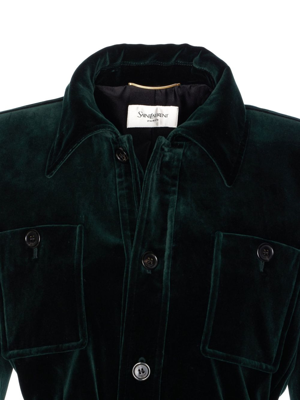 belted velvet jacket - 4