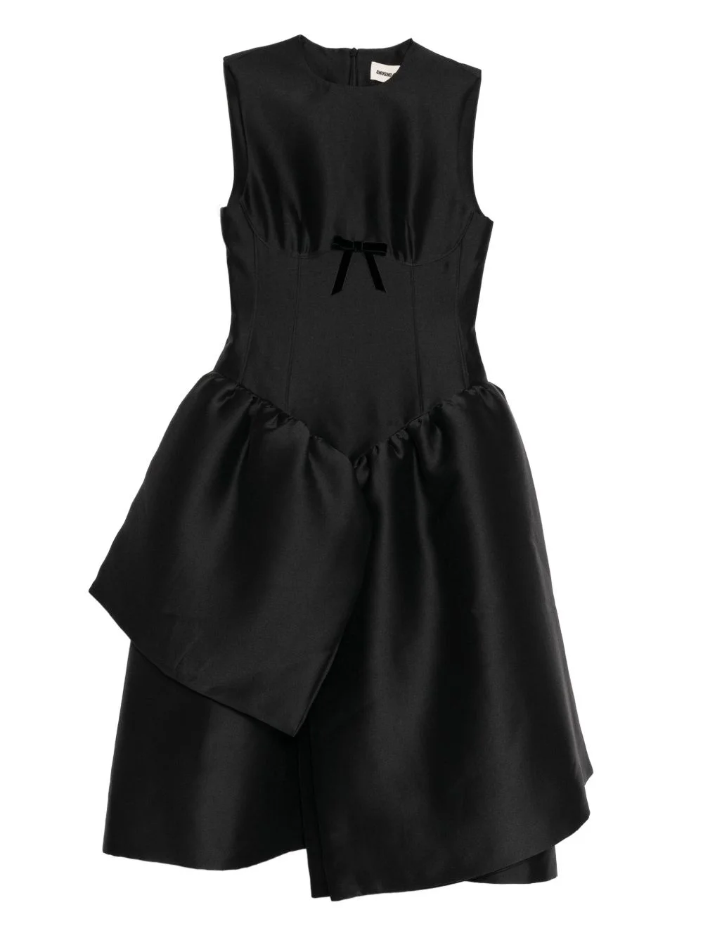 smocked-panel dress - 1