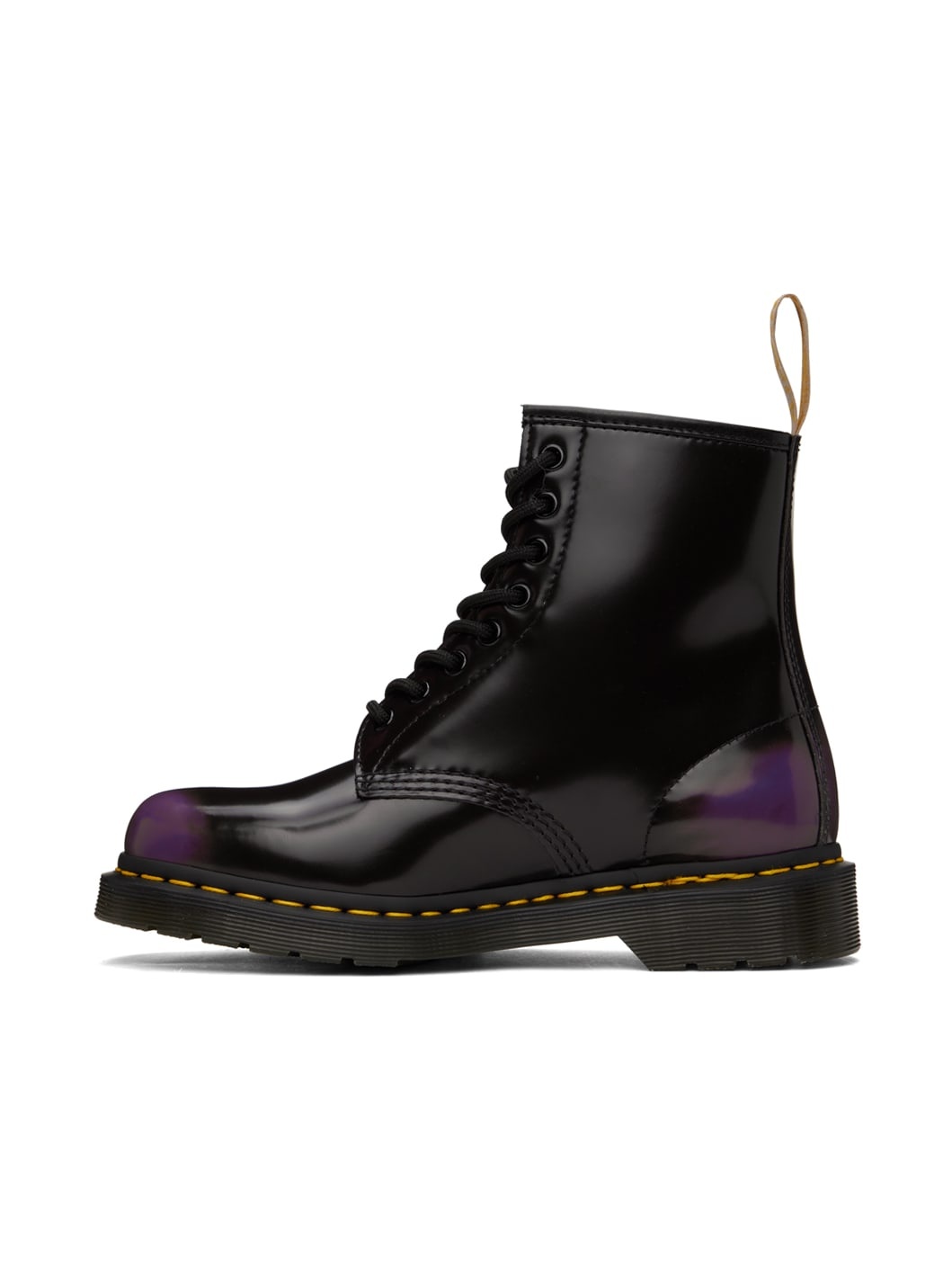 Black & Purple 1460 Boots - 3