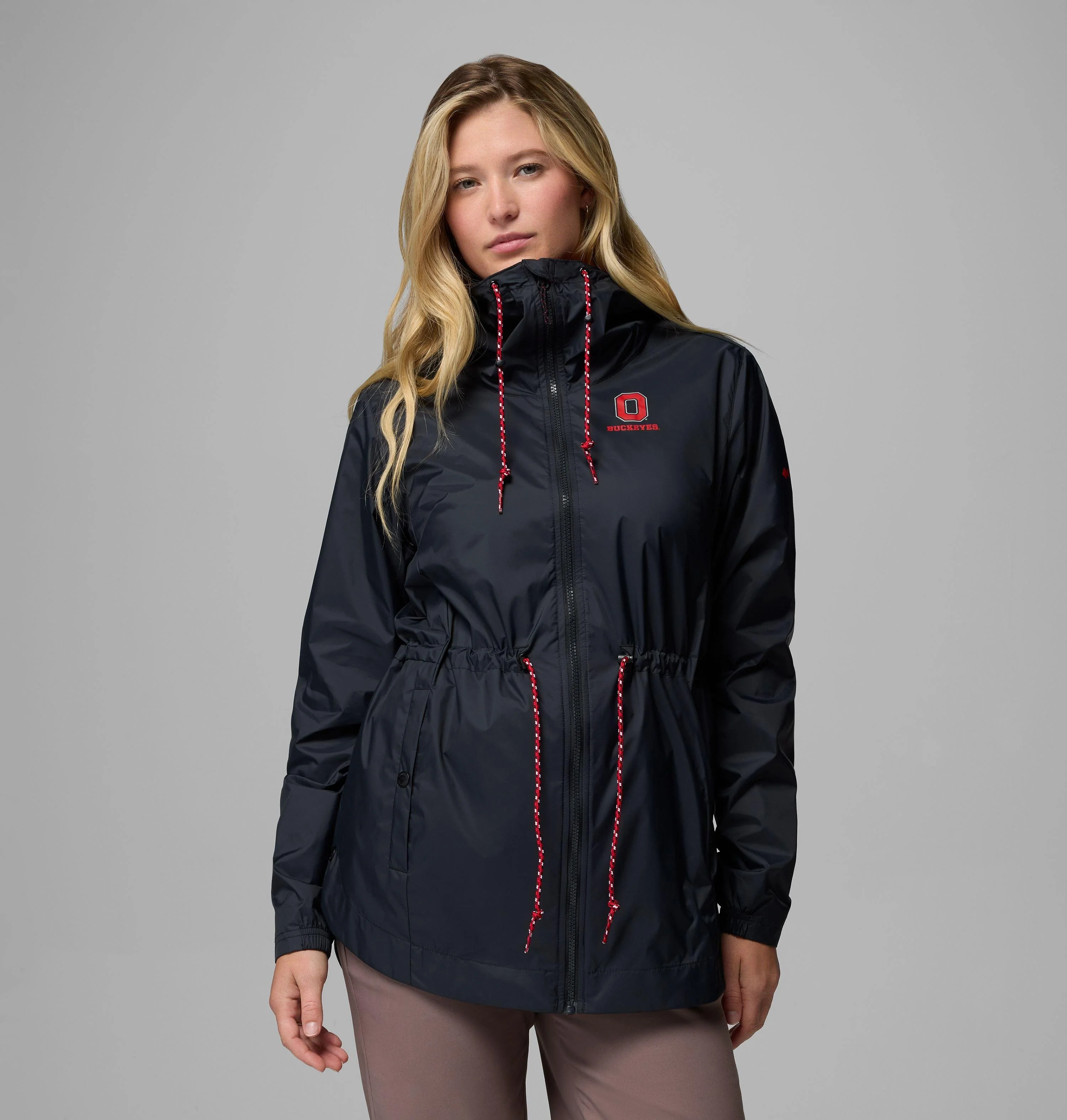 Women's Collegiate Lily Park Rain Jacket - Ohio State - 1