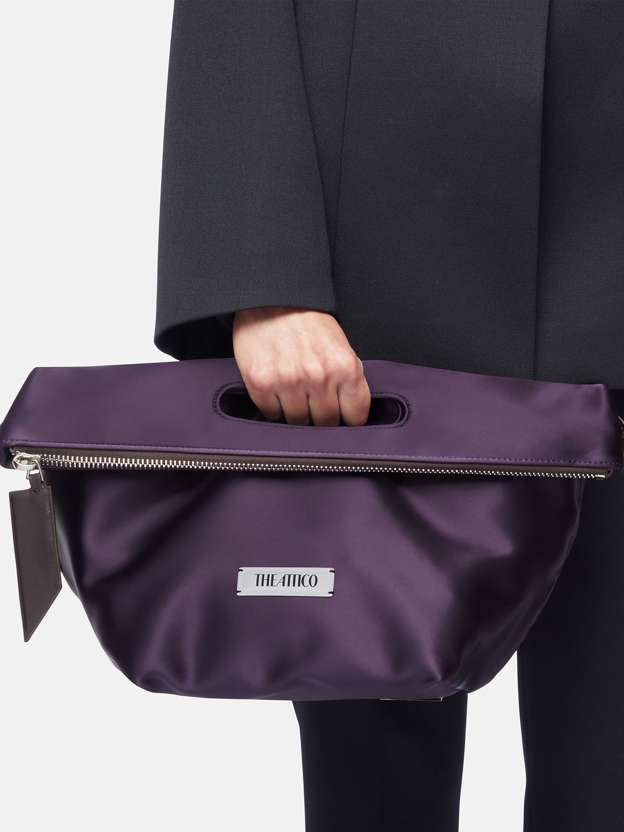 ''VIA DEI GIARDINI 30'' DARK BROWN TOTE BAG - 2