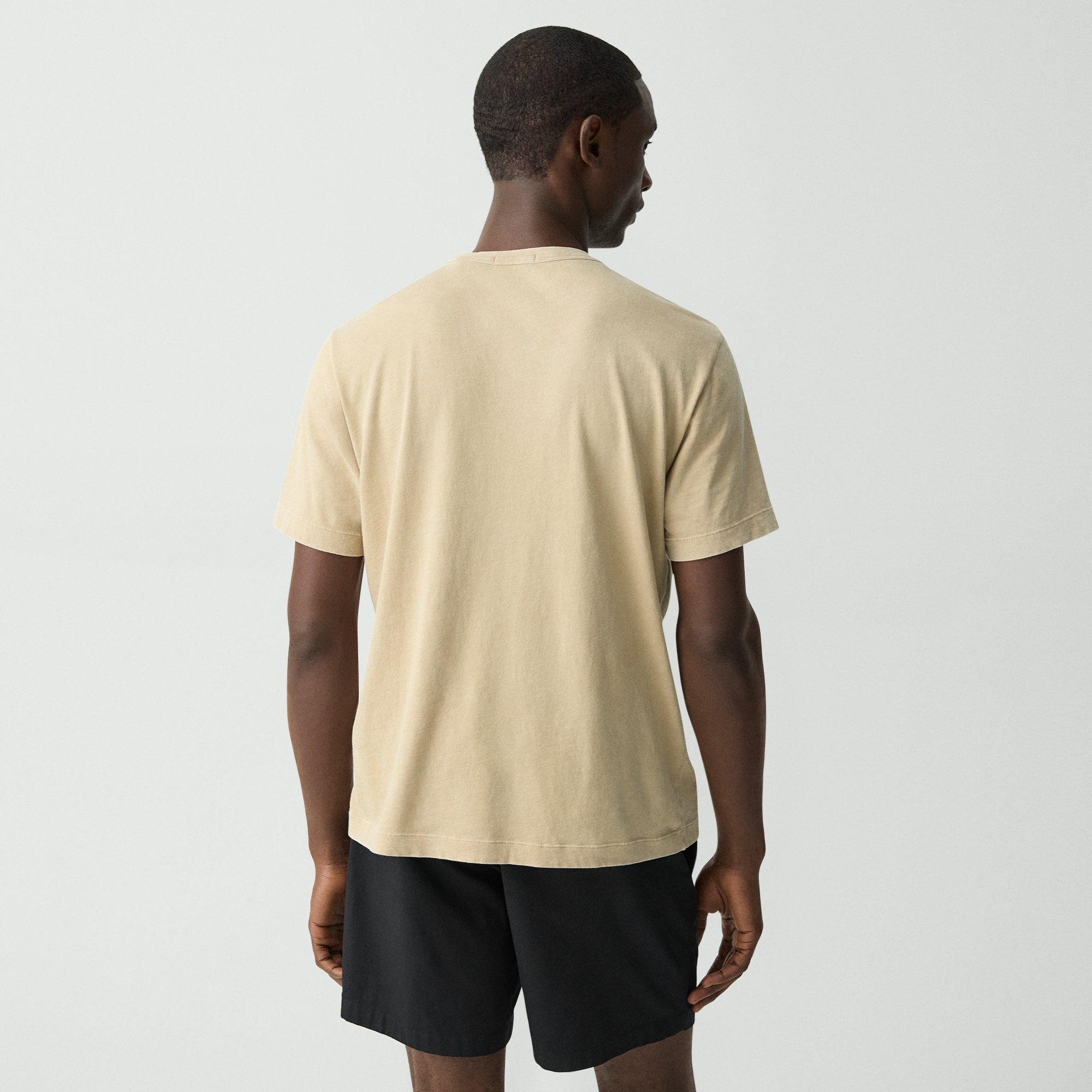 Ribbed Crewneck Tee in Fade Jersey - 4